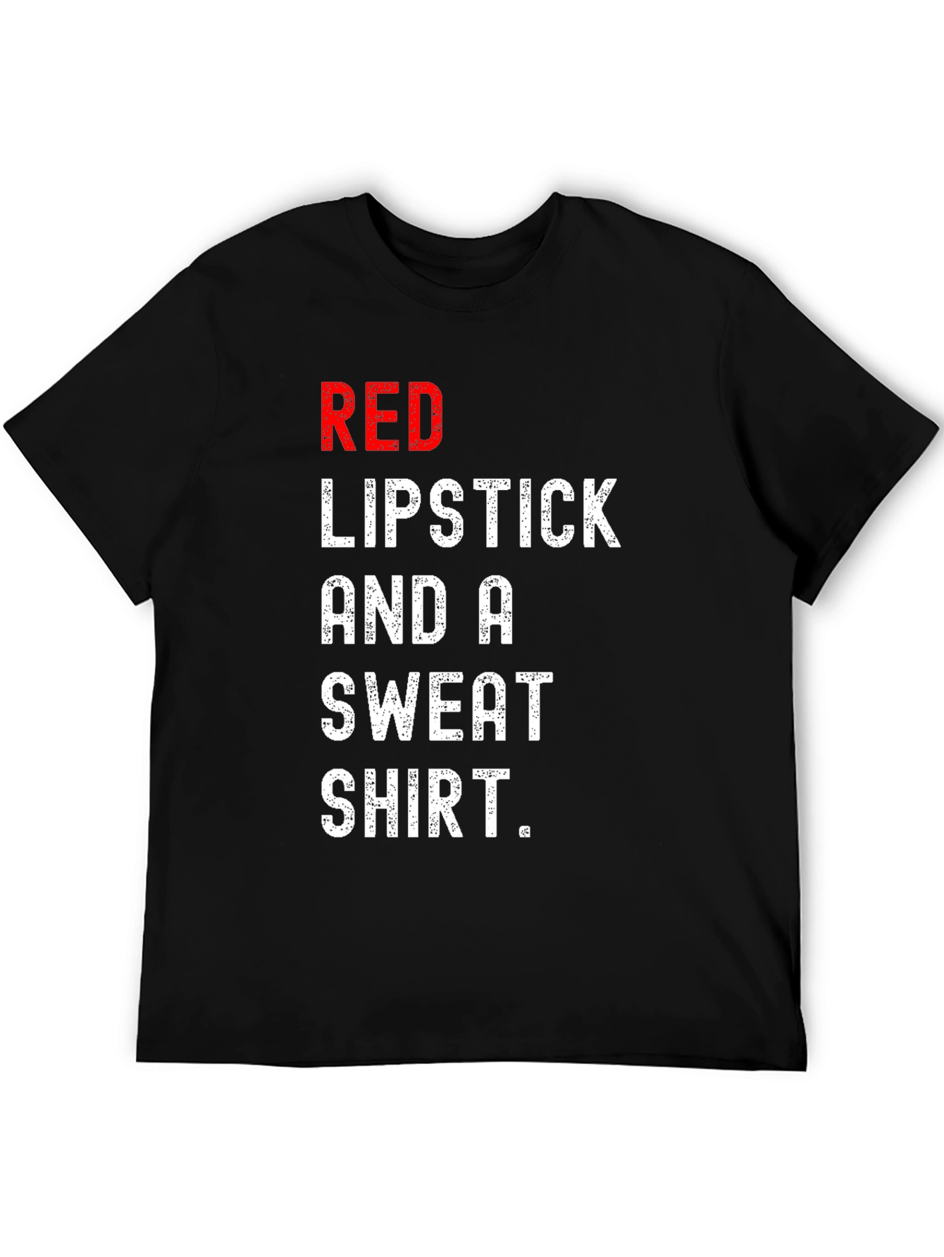 Red Lipstick Sweatshirt Tee