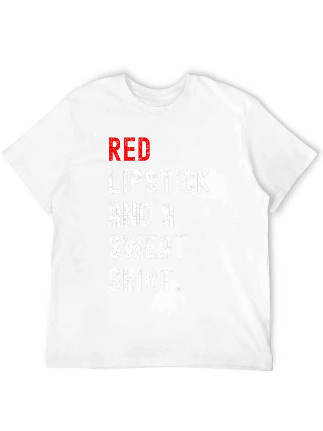 Red Lipstick Sweatshirt Tee