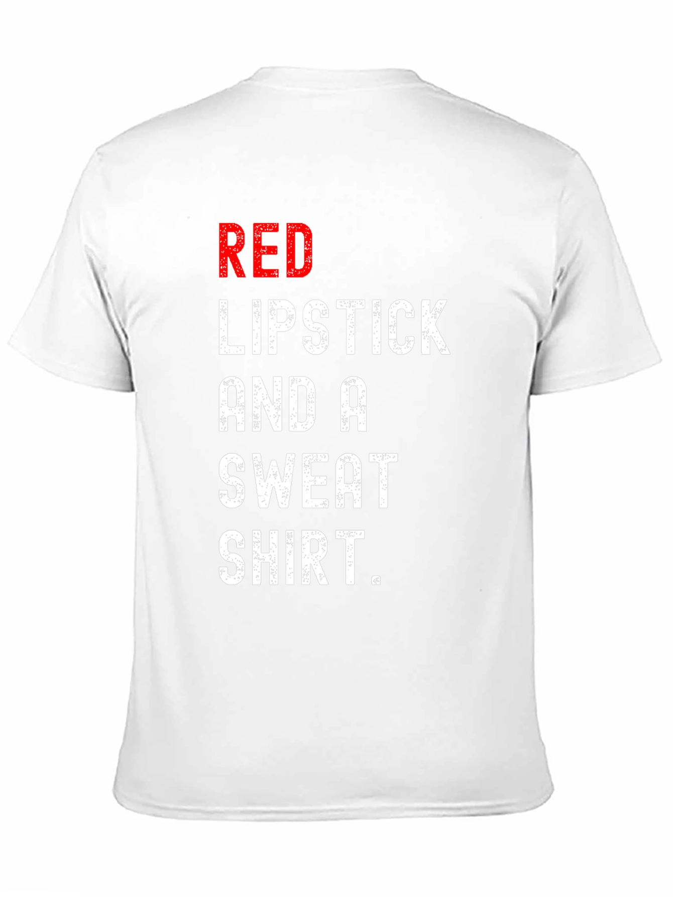 Red Lipstick Sweatshirt Tee