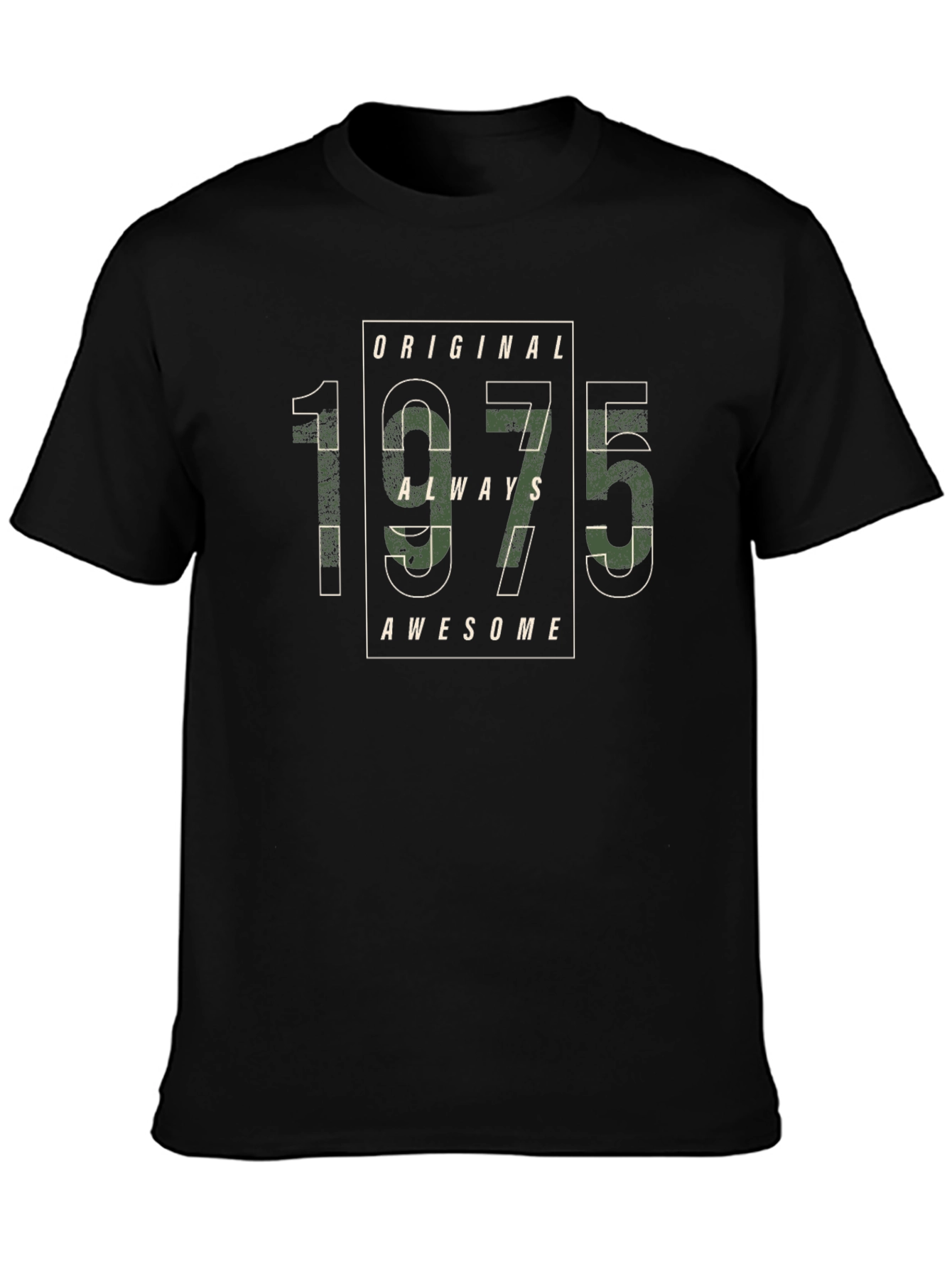 Original 1975 Always Awesome Black T-Shirt