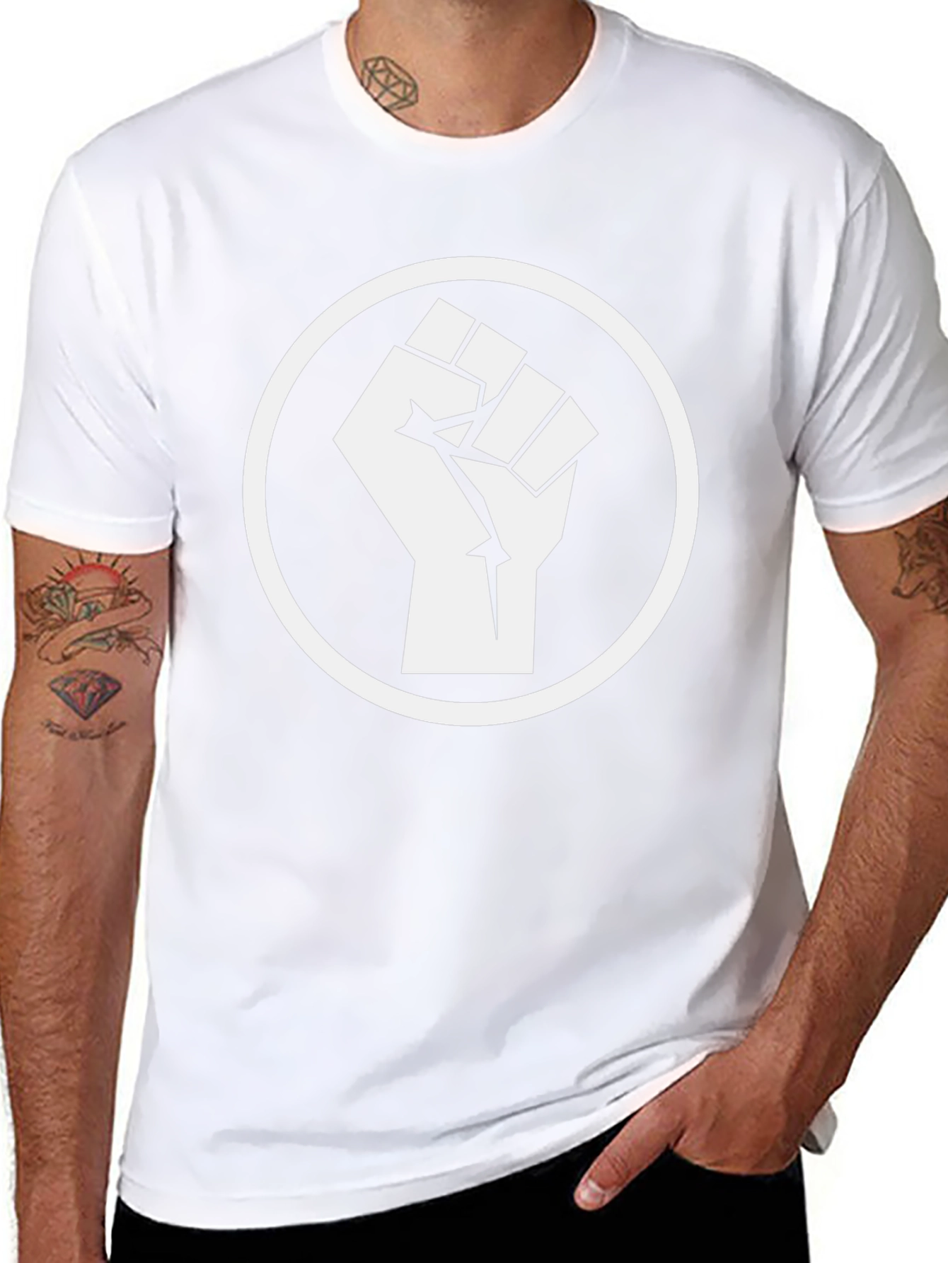 Black Power Fist Graphic T-Shirt