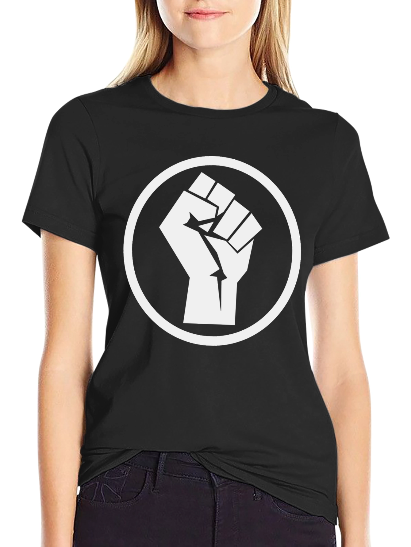 Black Power Fist Graphic T-Shirt
