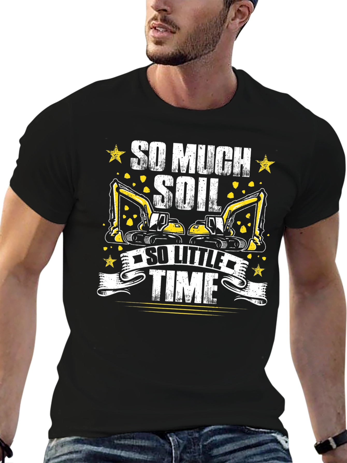 So Much Soil So Little Time Black T-Shirt