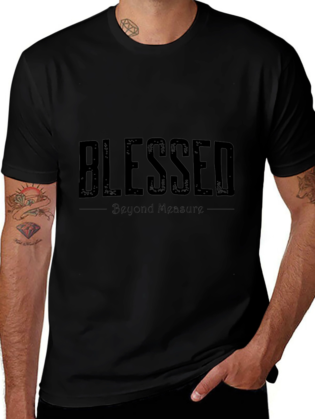 Blessed Beyond Measure Black T-Shirt