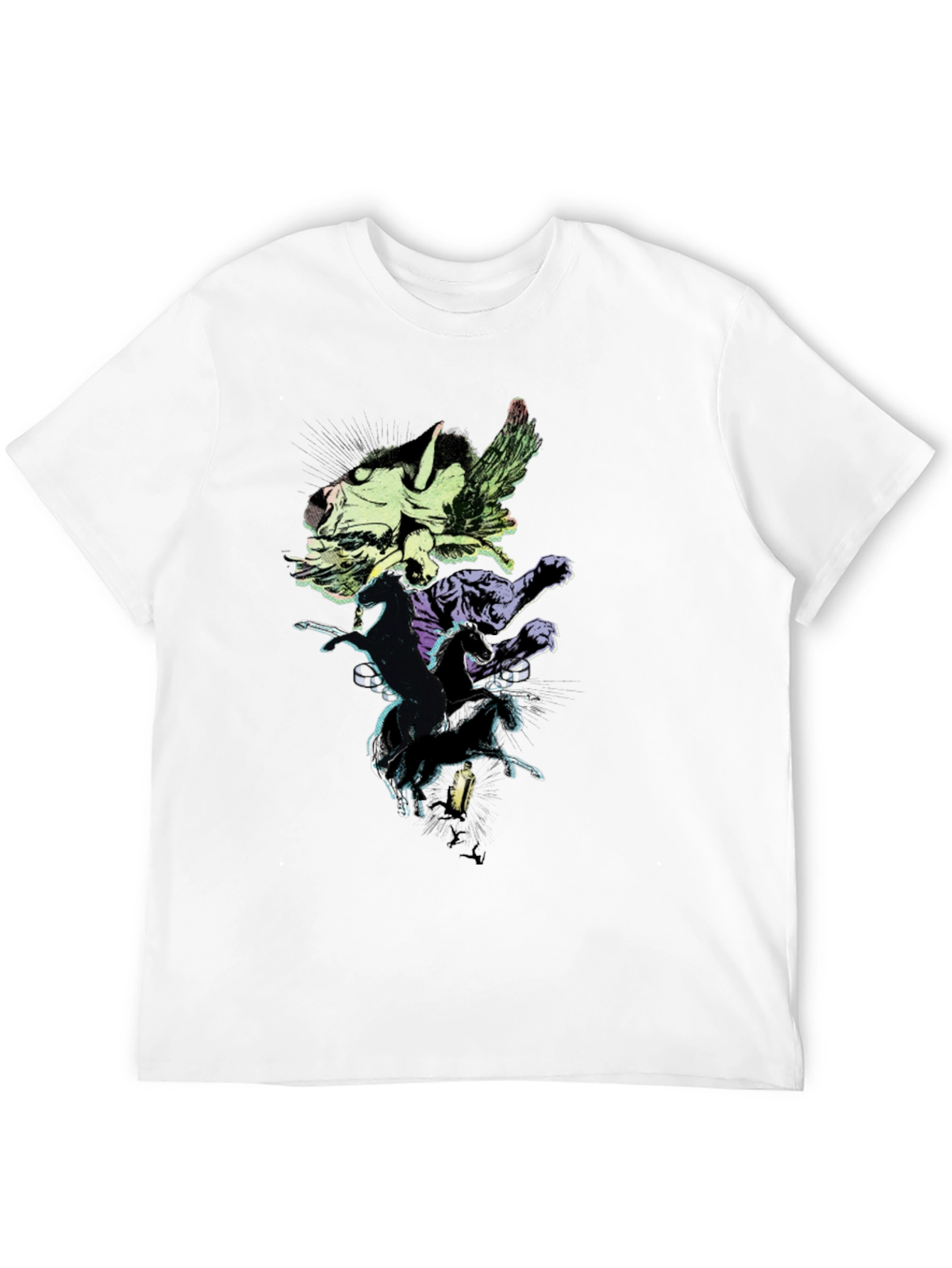 Mythical Creatures Graphic Tee - Black