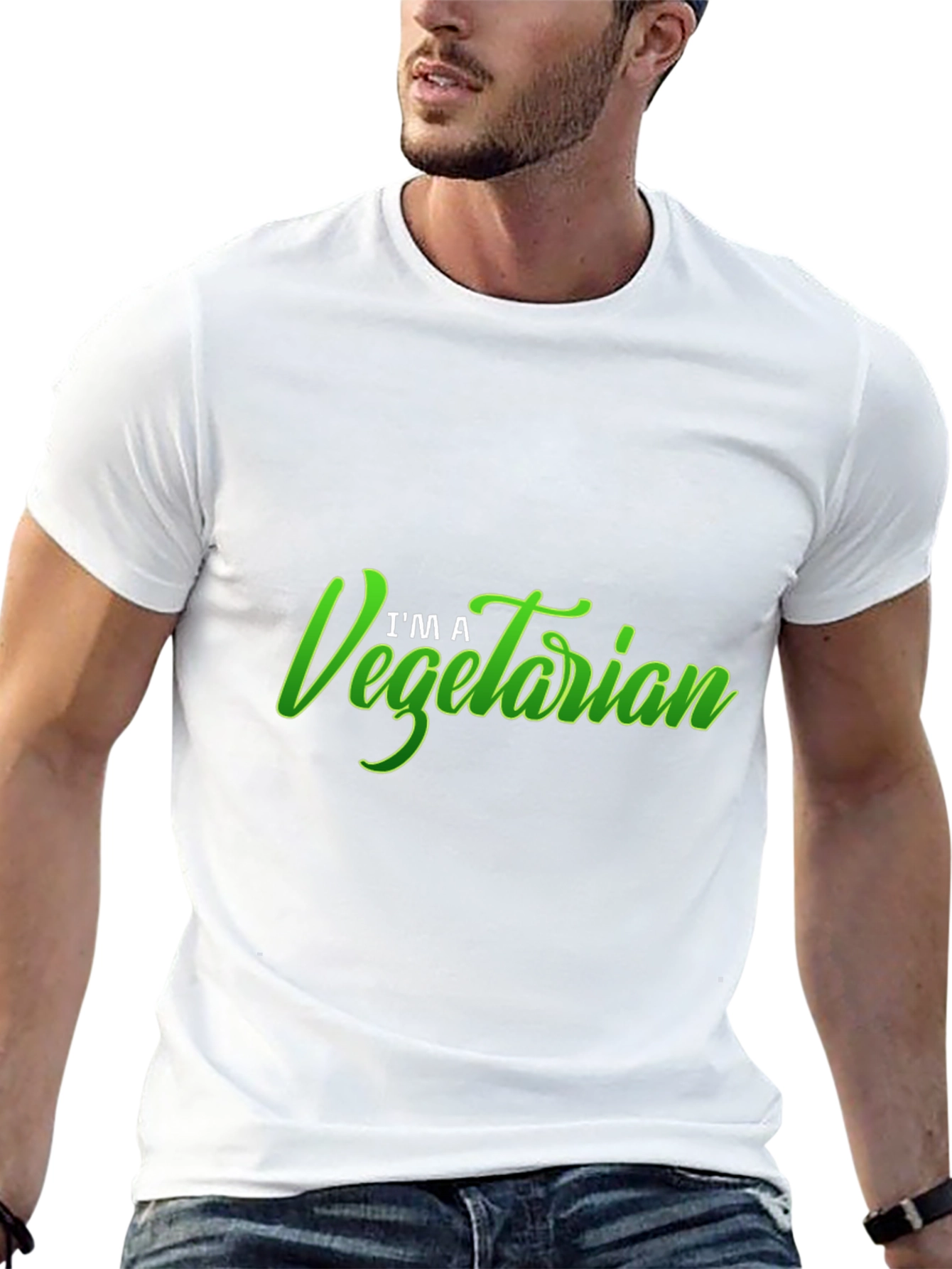Im A Vegetarian Graphic T-Shirt
