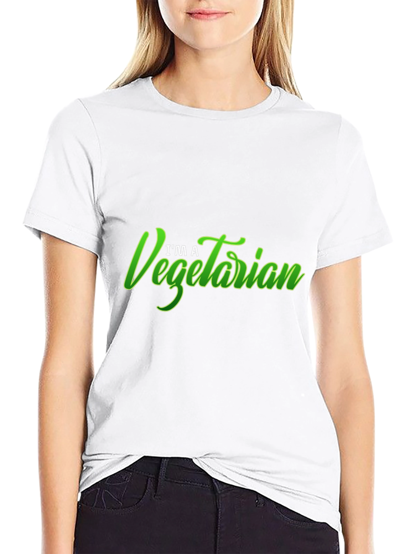 Im A Vegetarian Graphic T-Shirt