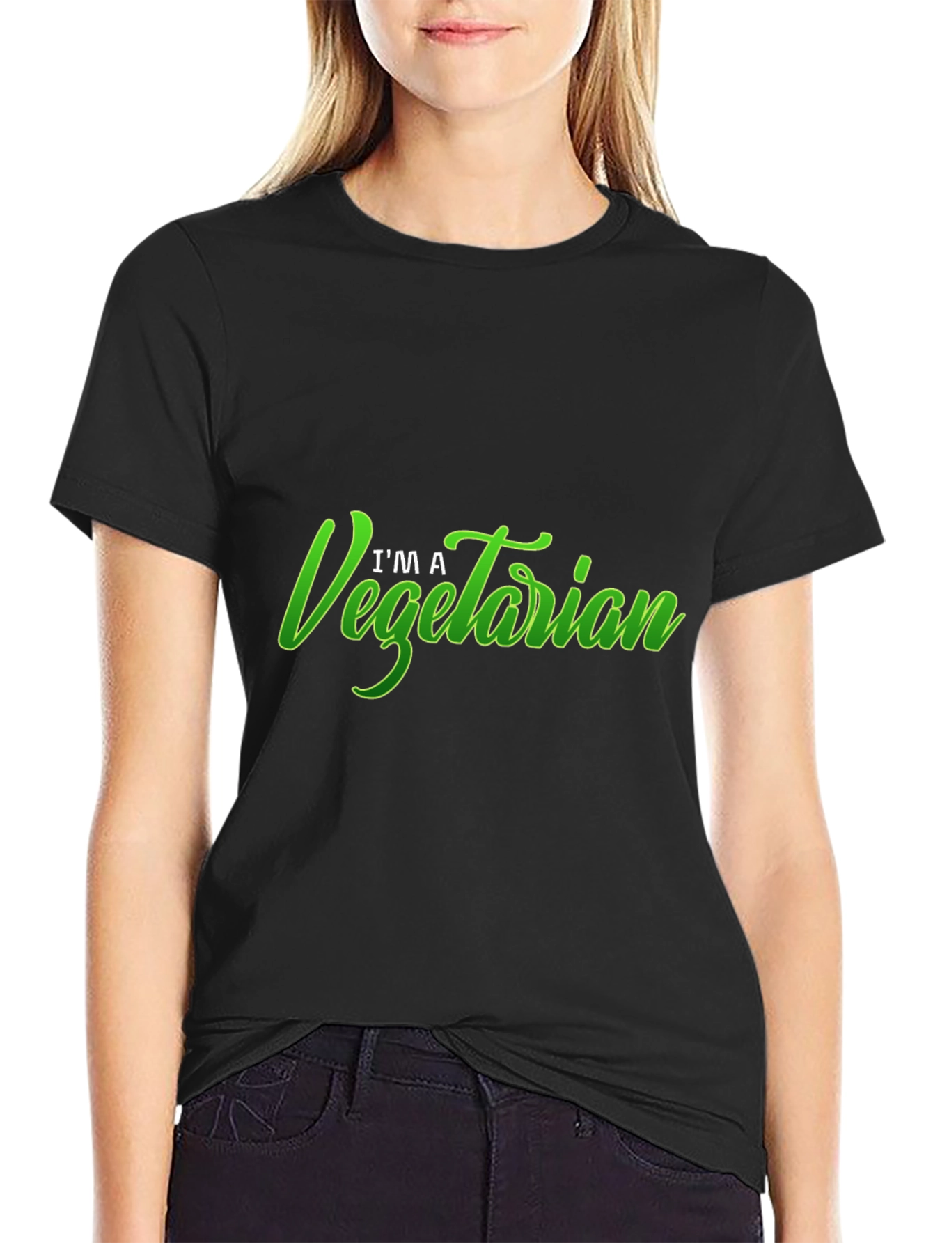 Im A Vegetarian Graphic T-Shirt