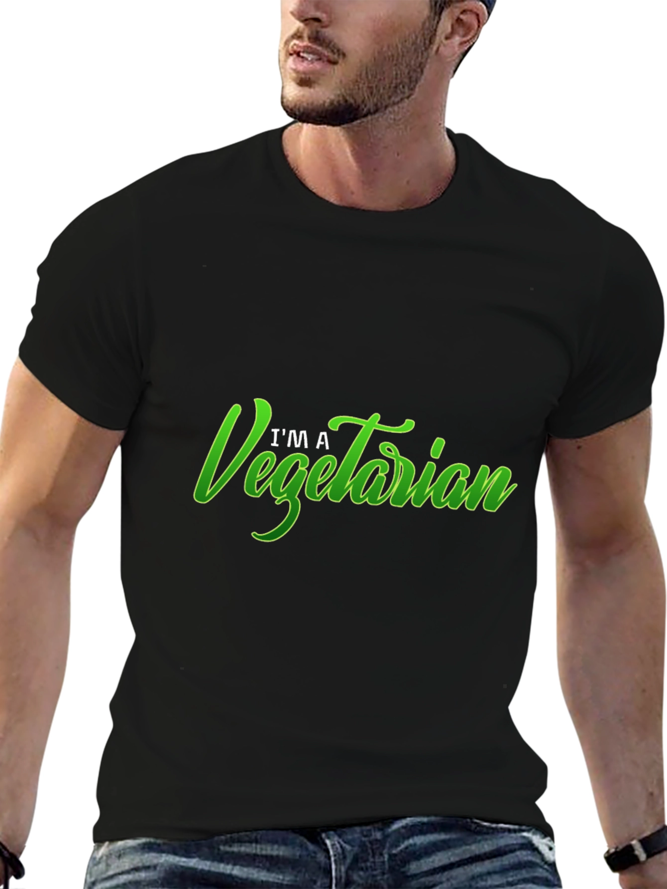 Im A Vegetarian Graphic T-Shirt