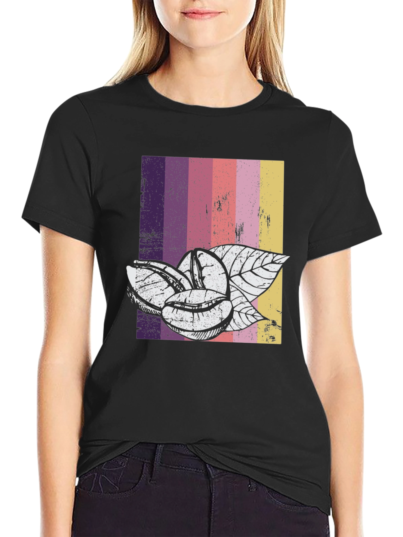 Retro Coffee Bean Graphic Tee - Unisex