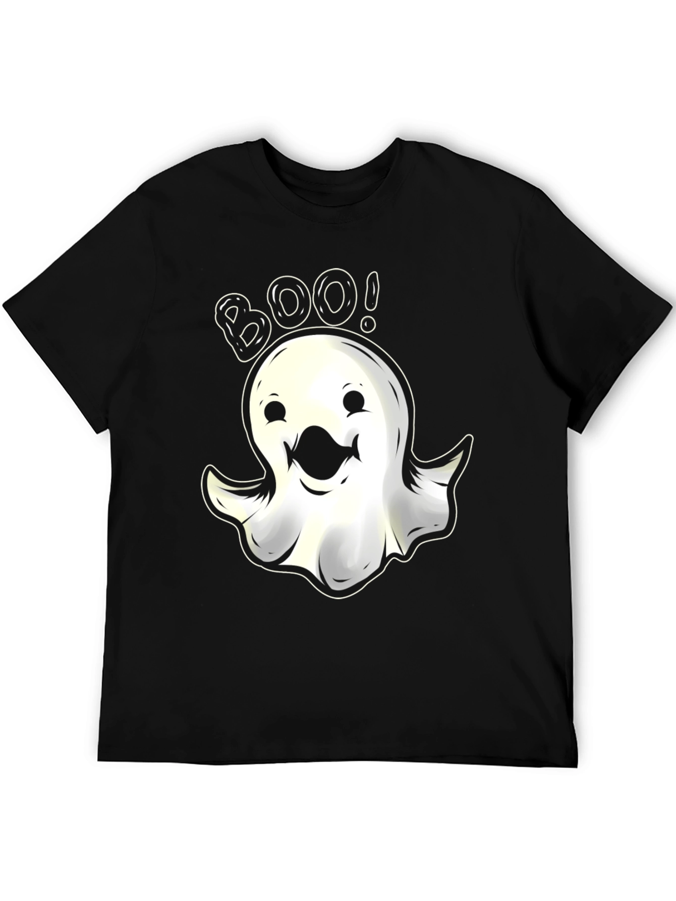 Boo Ghost Graphic T-Shirt - Spooky Halloween Fun