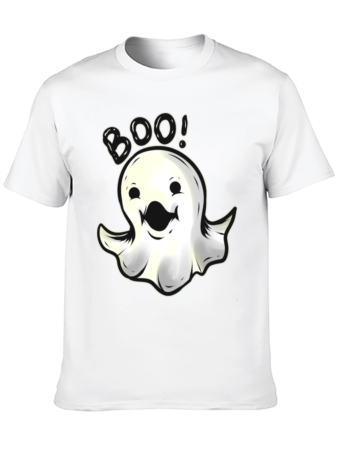 Boo Ghost Graphic T-Shirt - Spooky Halloween Fun