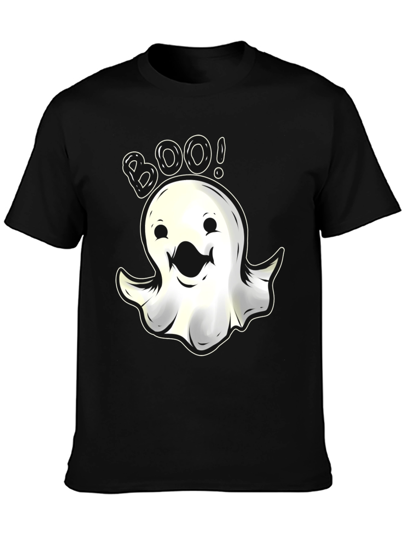 Boo Ghost Graphic T-Shirt - Spooky Halloween Fun