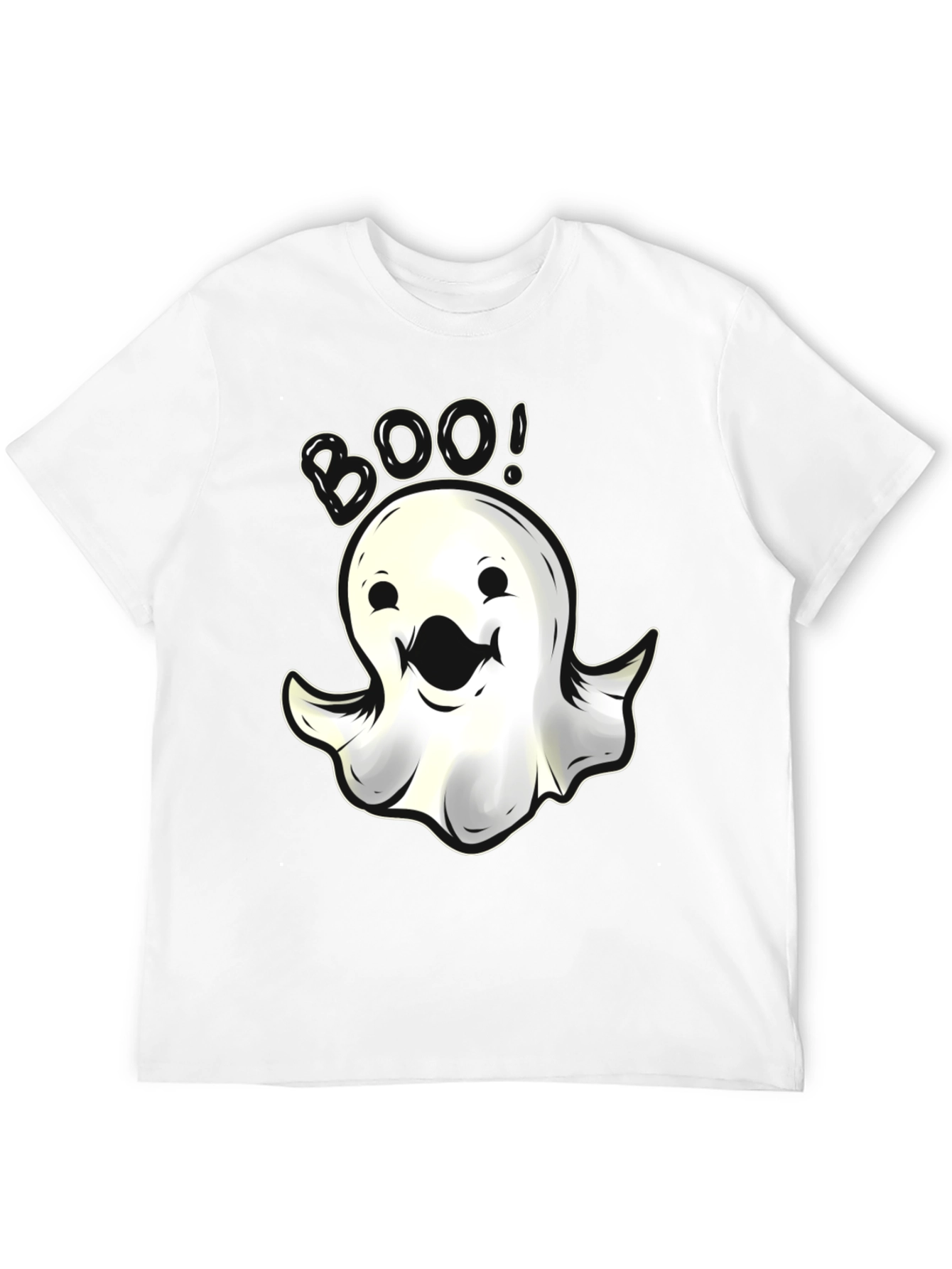 Boo Ghost Graphic T-Shirt - Spooky Halloween Fun