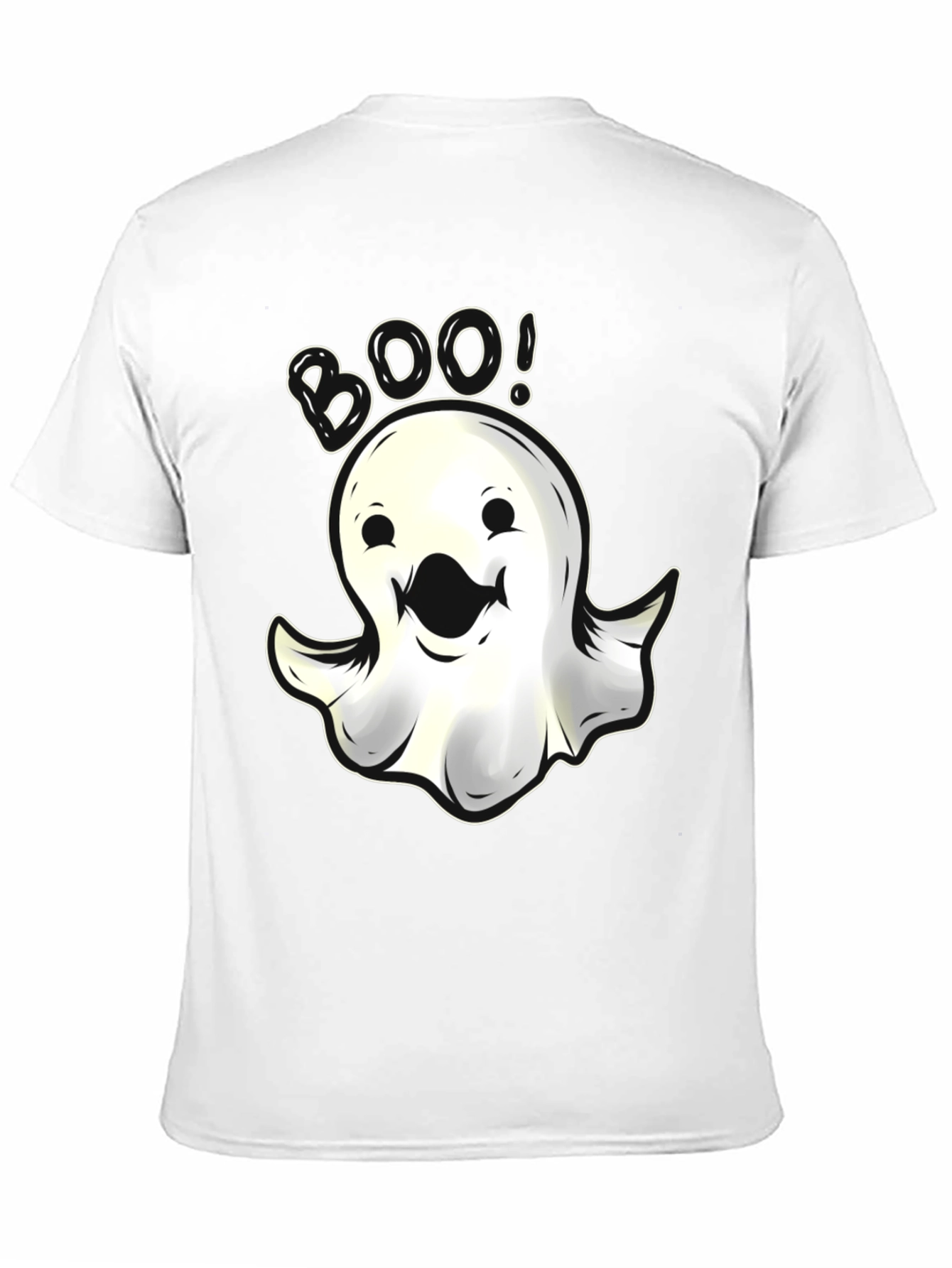 Boo Ghost Graphic T-Shirt - Spooky Halloween Fun