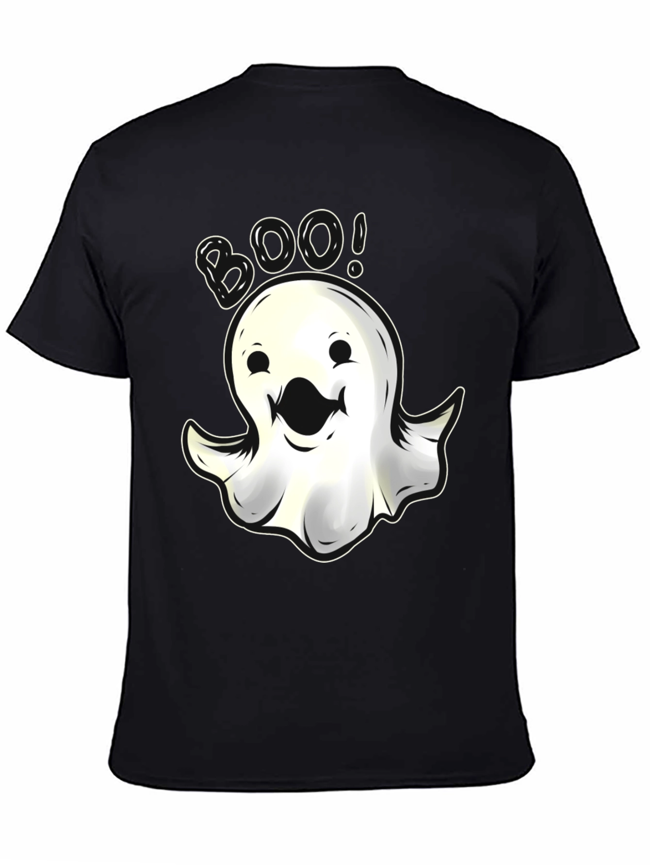 Boo Ghost Graphic T-Shirt - Spooky Halloween Fun