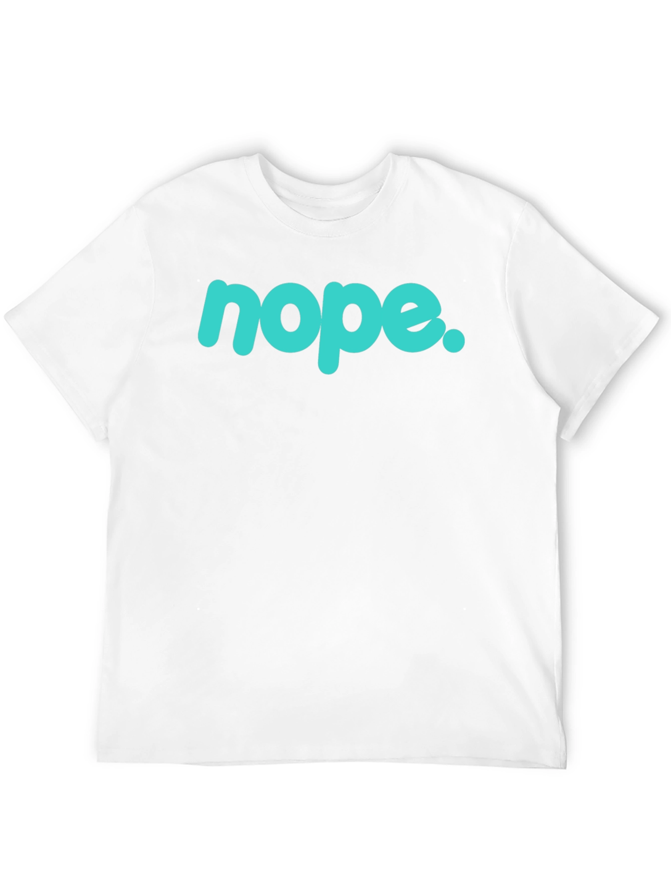 Nope Graphic T-Shirt - Mens Black Crew Neck Tee