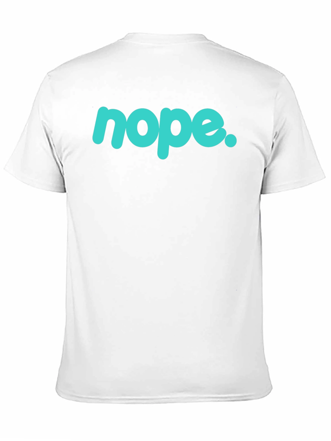 Nope Graphic T-Shirt - Mens Black Crew Neck Tee