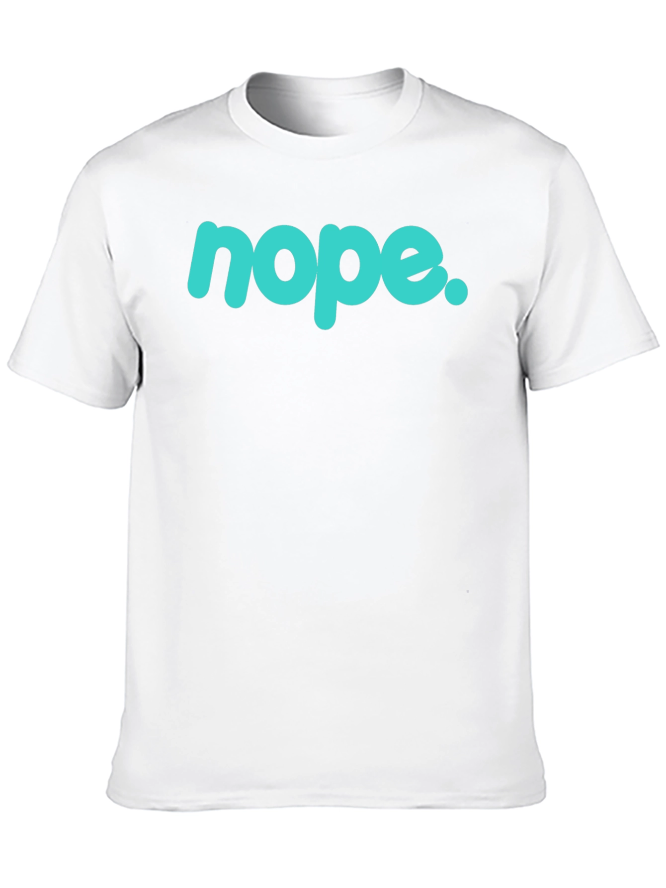 Nope Graphic T-Shirt - Mens Black Crew Neck Tee