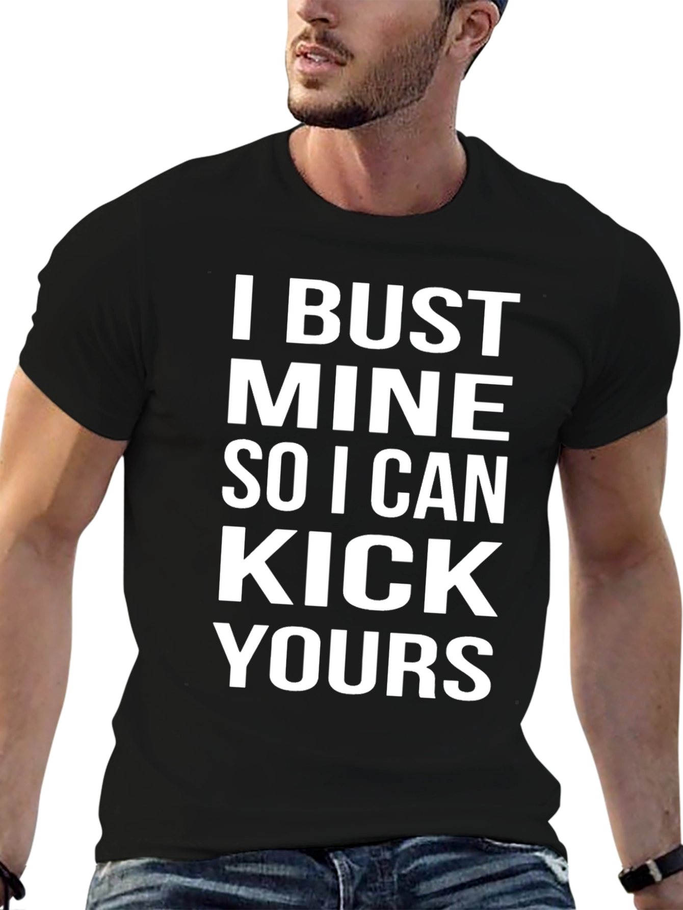 I Bust Mine Graphic Tee - Black