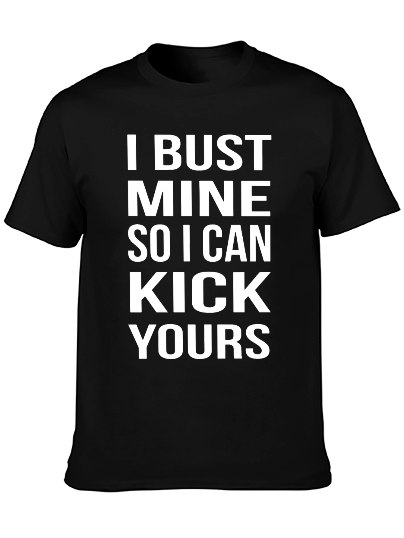 I Bust Mine Graphic Tee - Black
