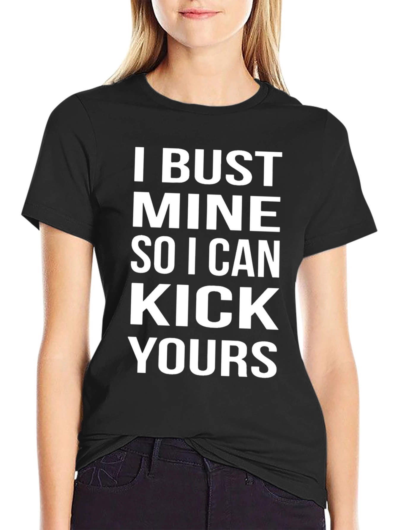 I Bust Mine Graphic Tee - Black