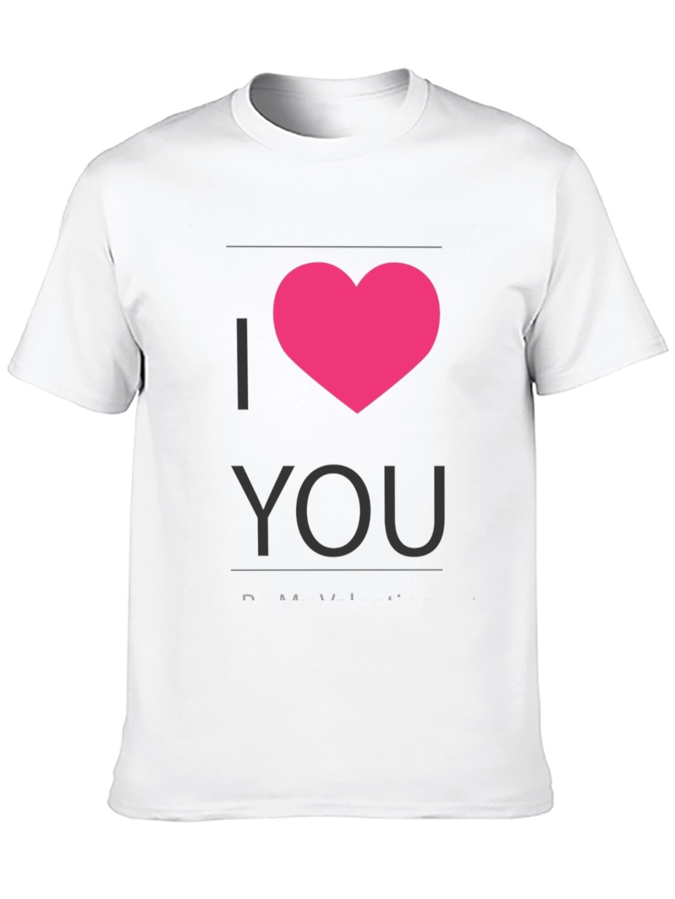 I Heart You - Black Crew Neck T-Shirt