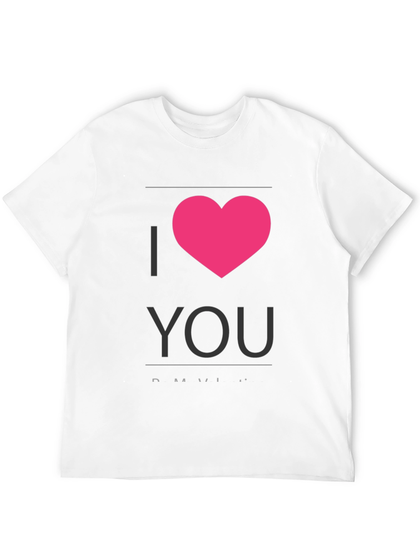 I Heart You - Black Crew Neck T-Shirt