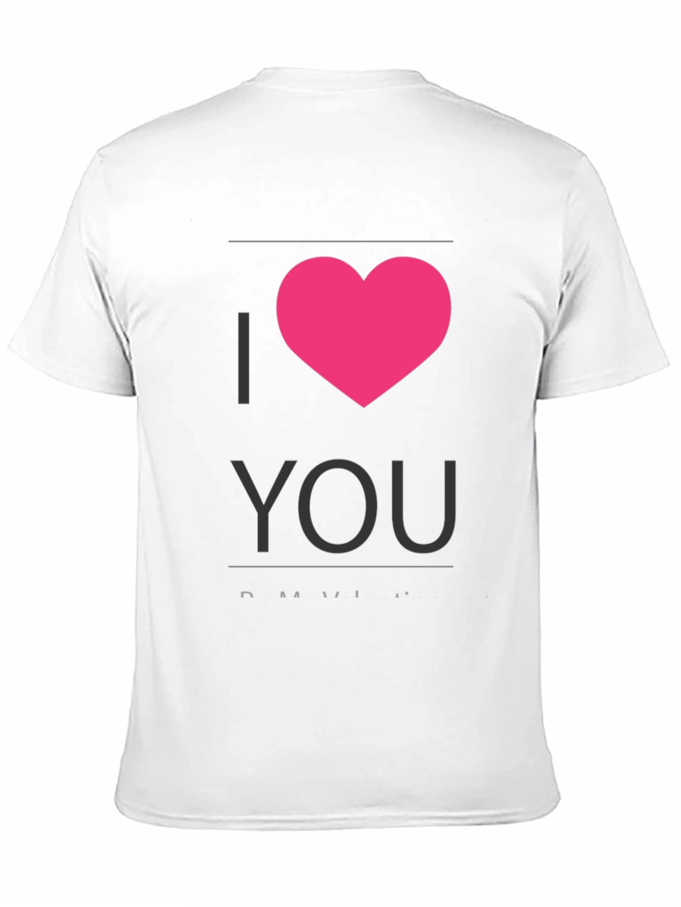 I Heart You - Black Crew Neck T-Shirt