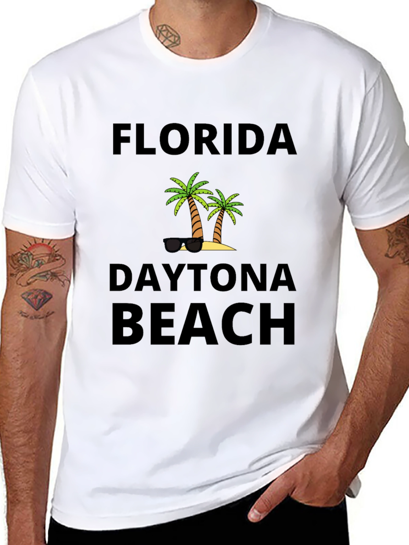 Florida Daytona Beach Palm Tree T-Shirt