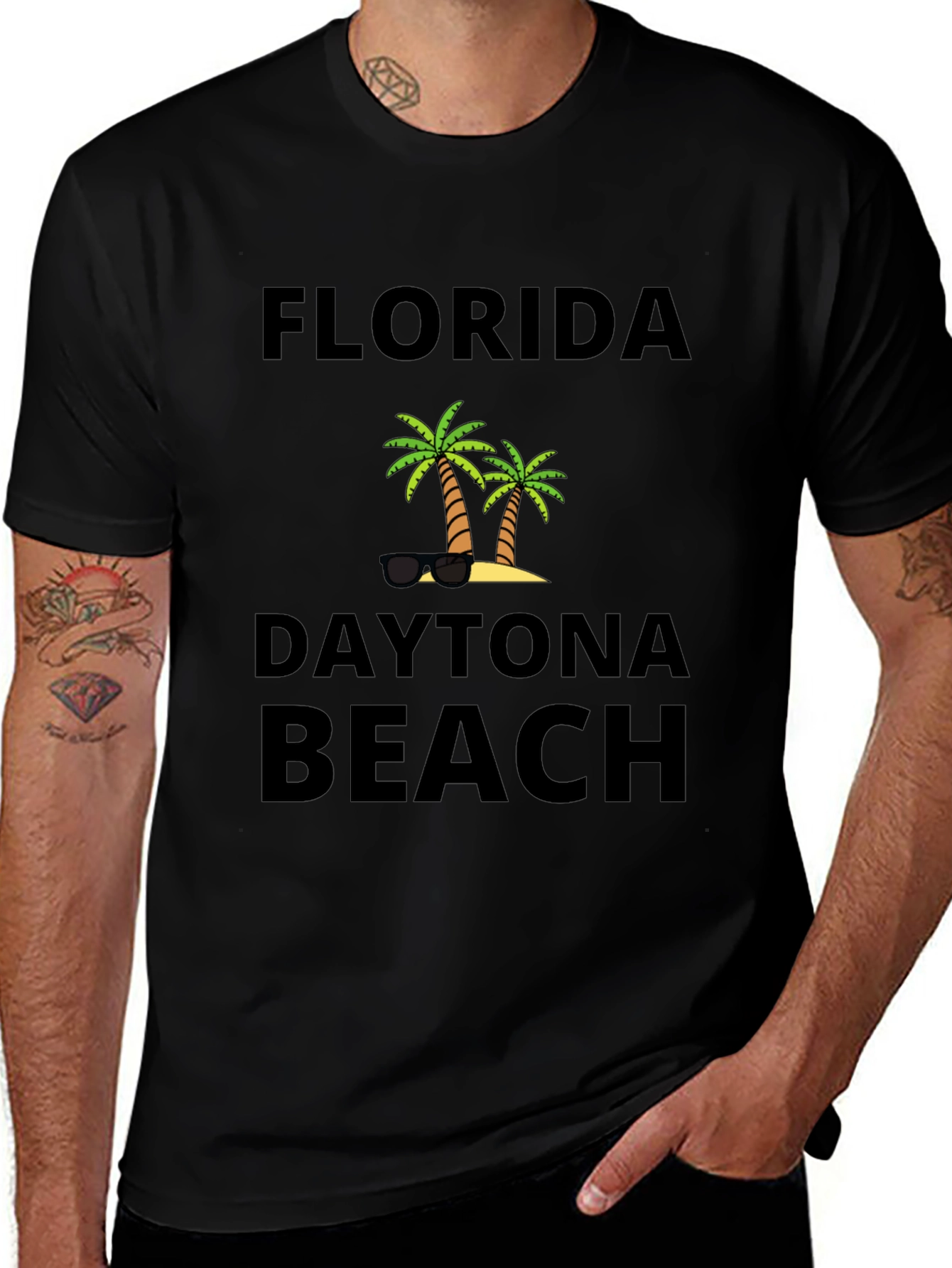 Florida Daytona Beach Palm Tree T-Shirt