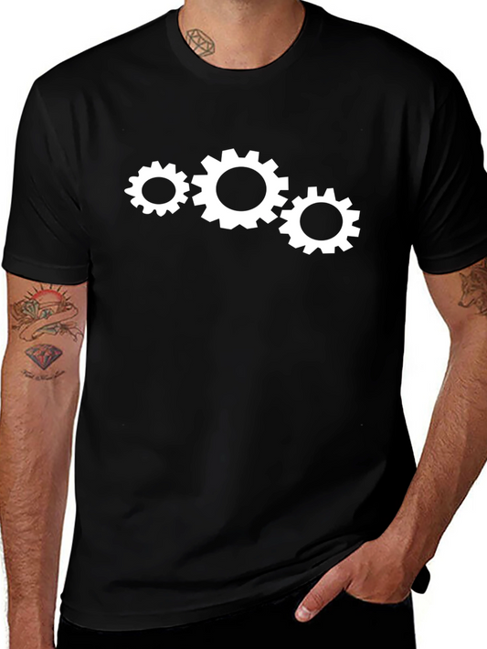 Gear Graphic Black T-Shirt
