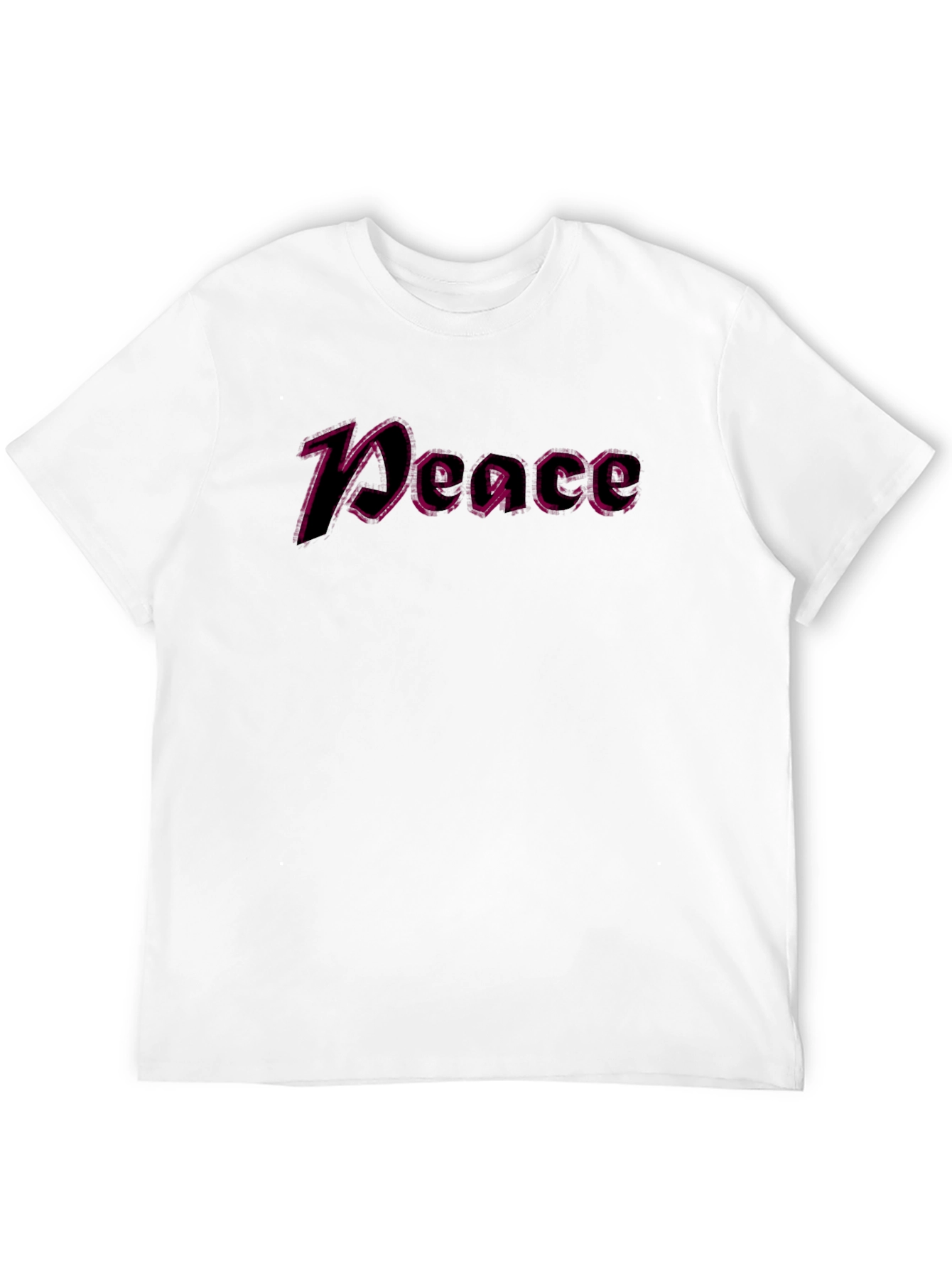 Peace Graphic T-Shirt - Black Casual Tee