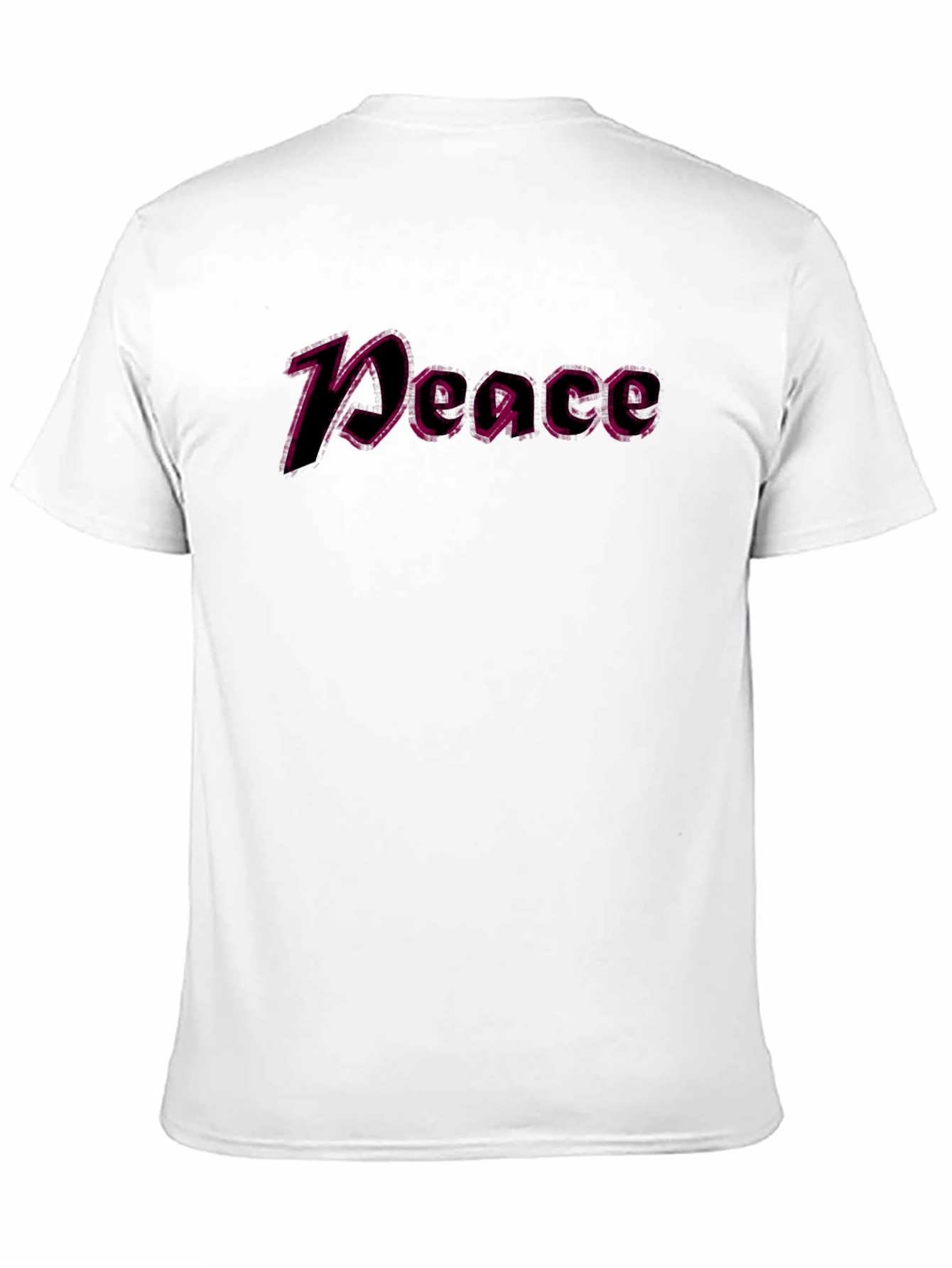 Peace Graphic T-Shirt - Black Casual Tee