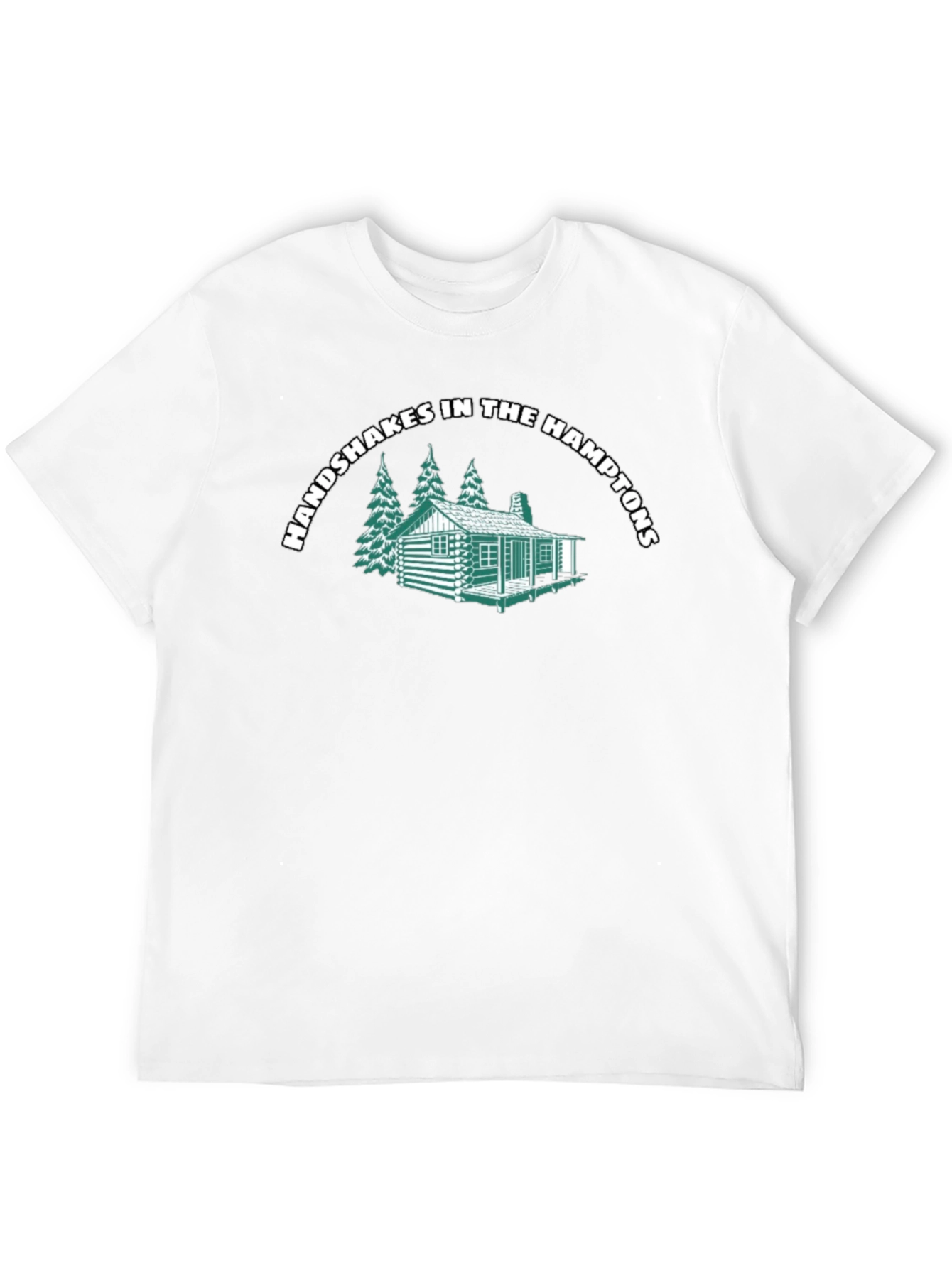 Handshakes in the Hamptons Black T-Shirt