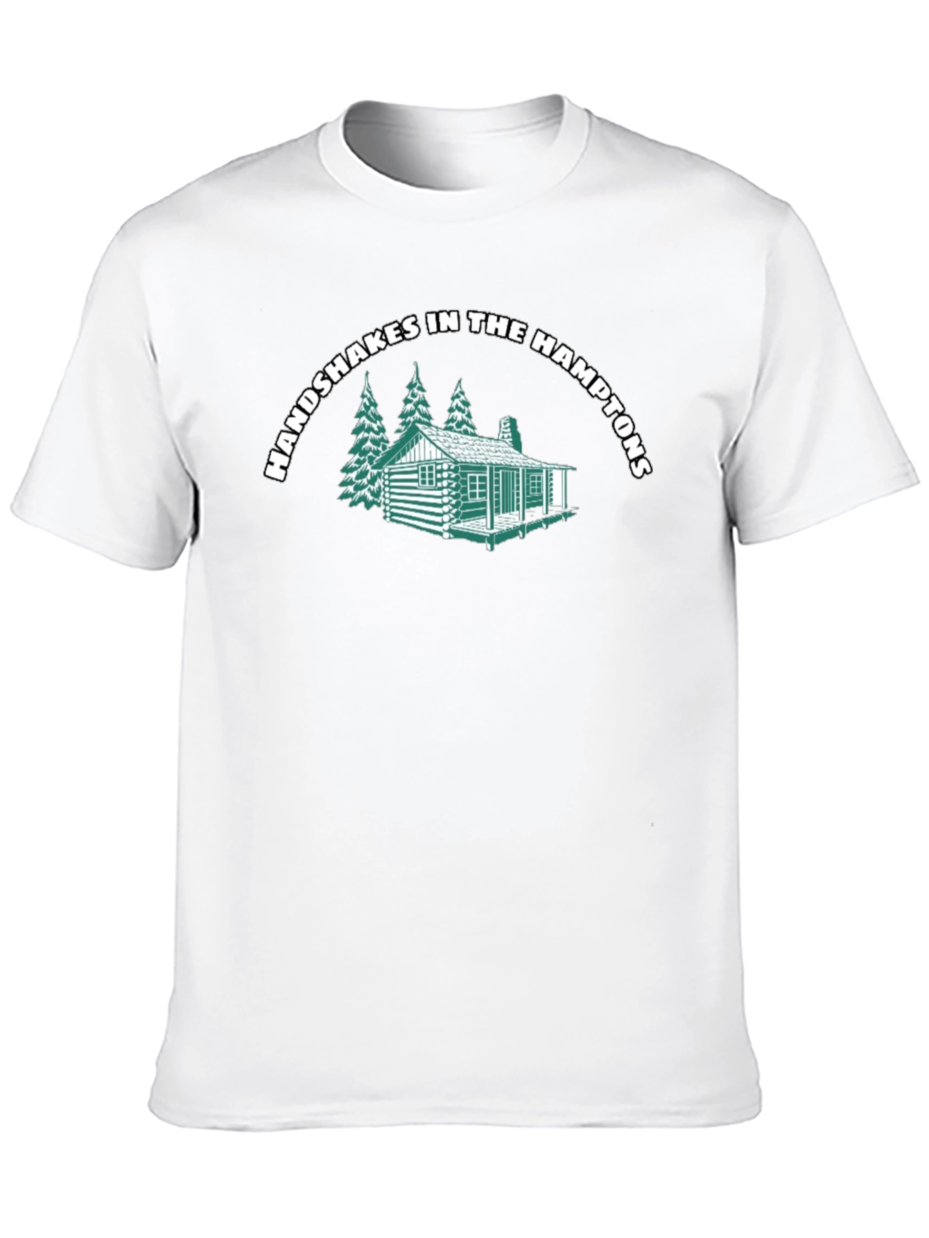 Handshakes in the Hamptons Black T-Shirt