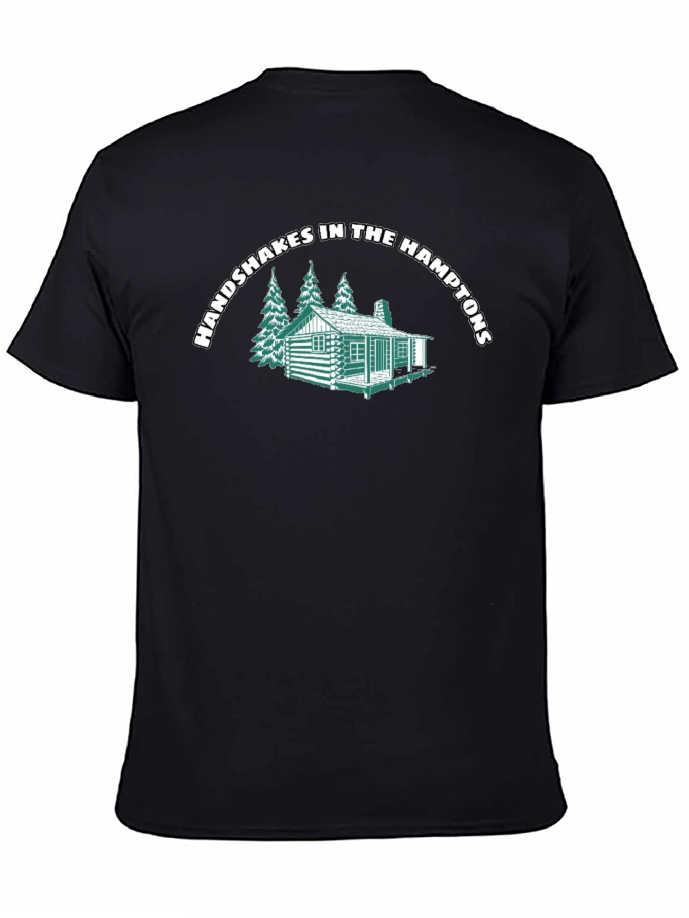 Handshakes in the Hamptons Black T-Shirt