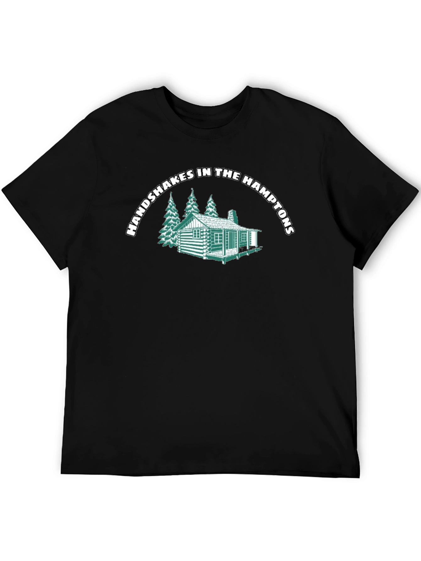 Handshakes in the Hamptons Black T-Shirt