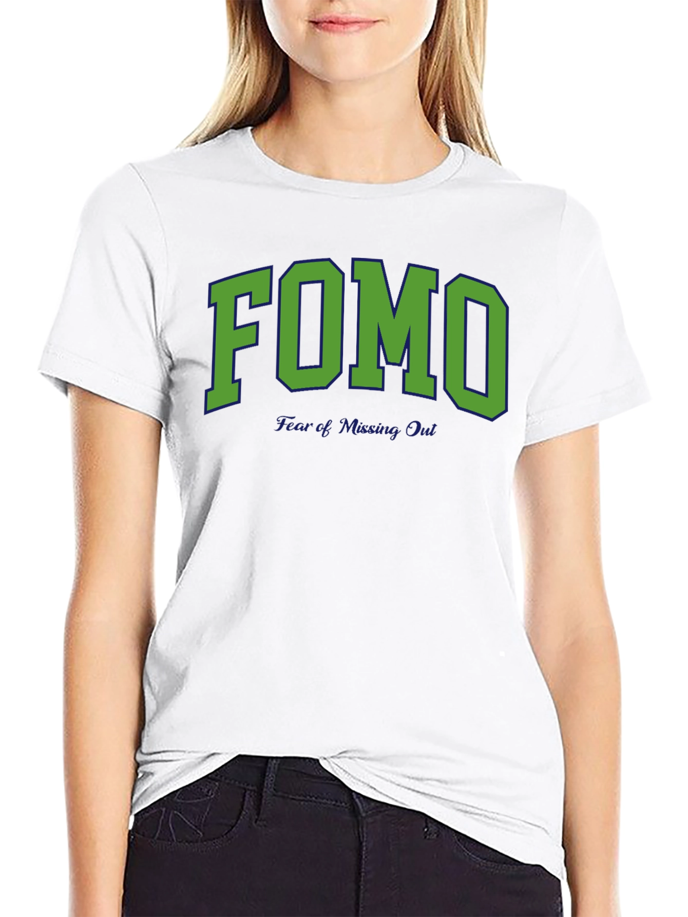 FOMO Fear of Missing Out Black T-Shirt