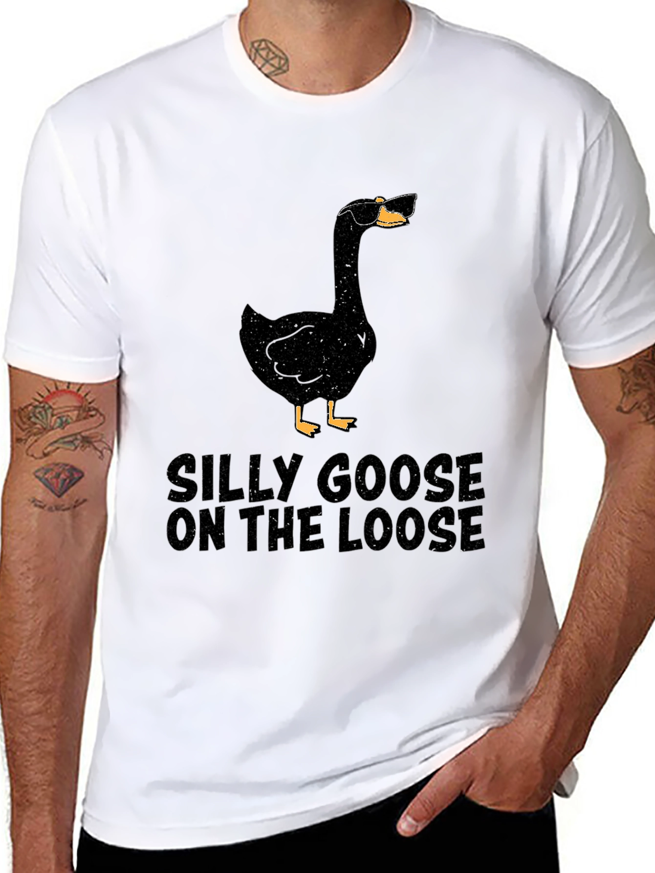 Silly Goose On The Loose Graphic T-Shirt