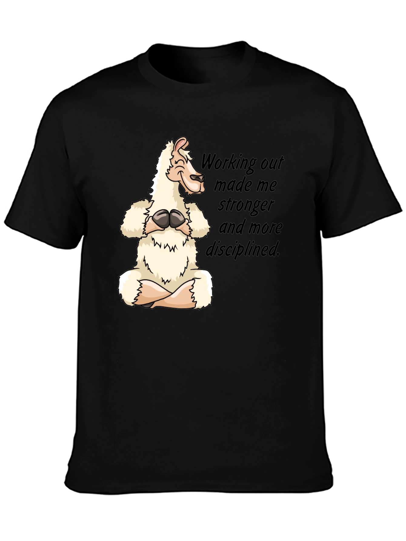 Yoga Llama T-Shirt: Workout Motivation Tee