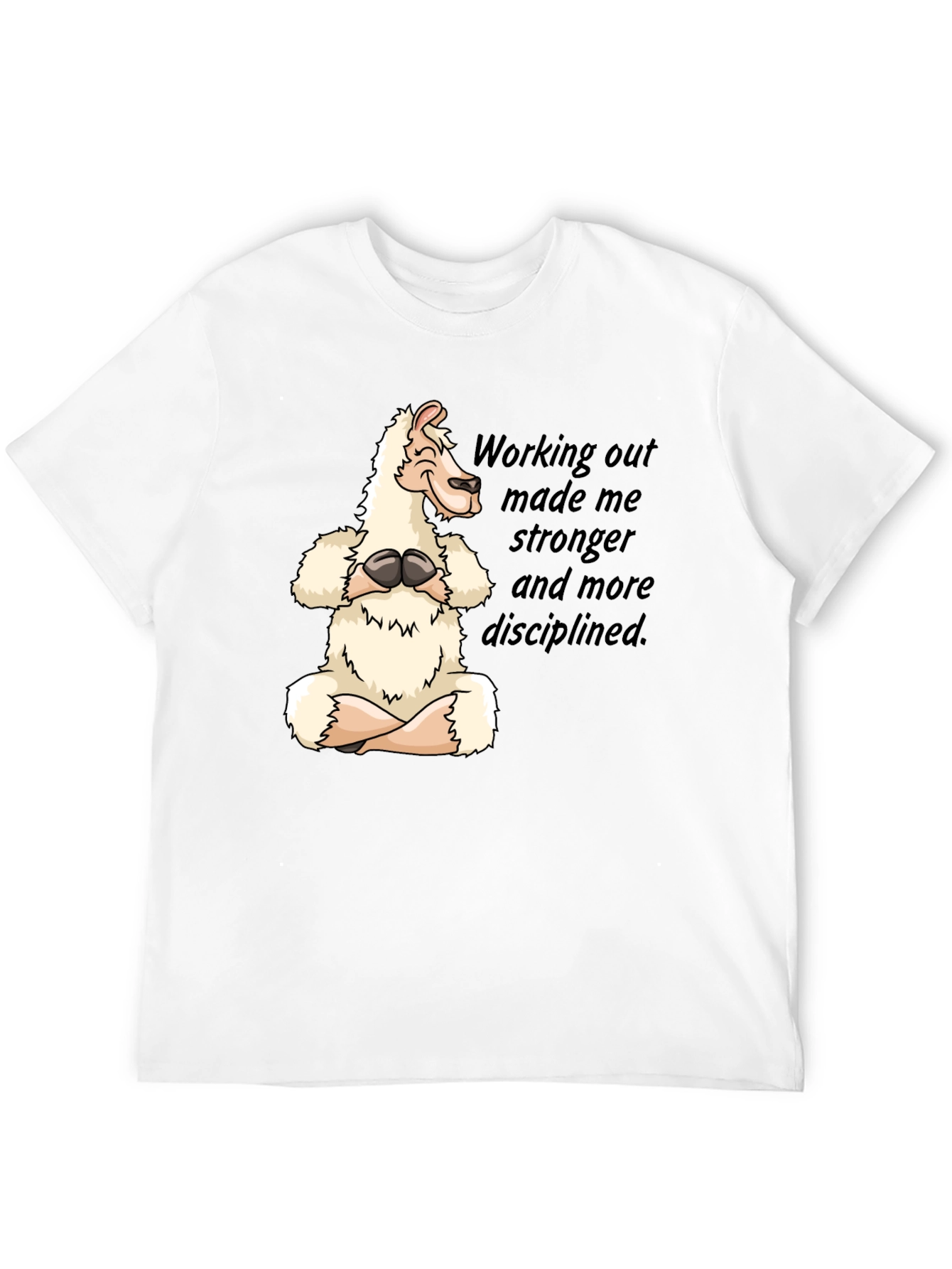 Yoga Llama T-Shirt: Workout Motivation Tee