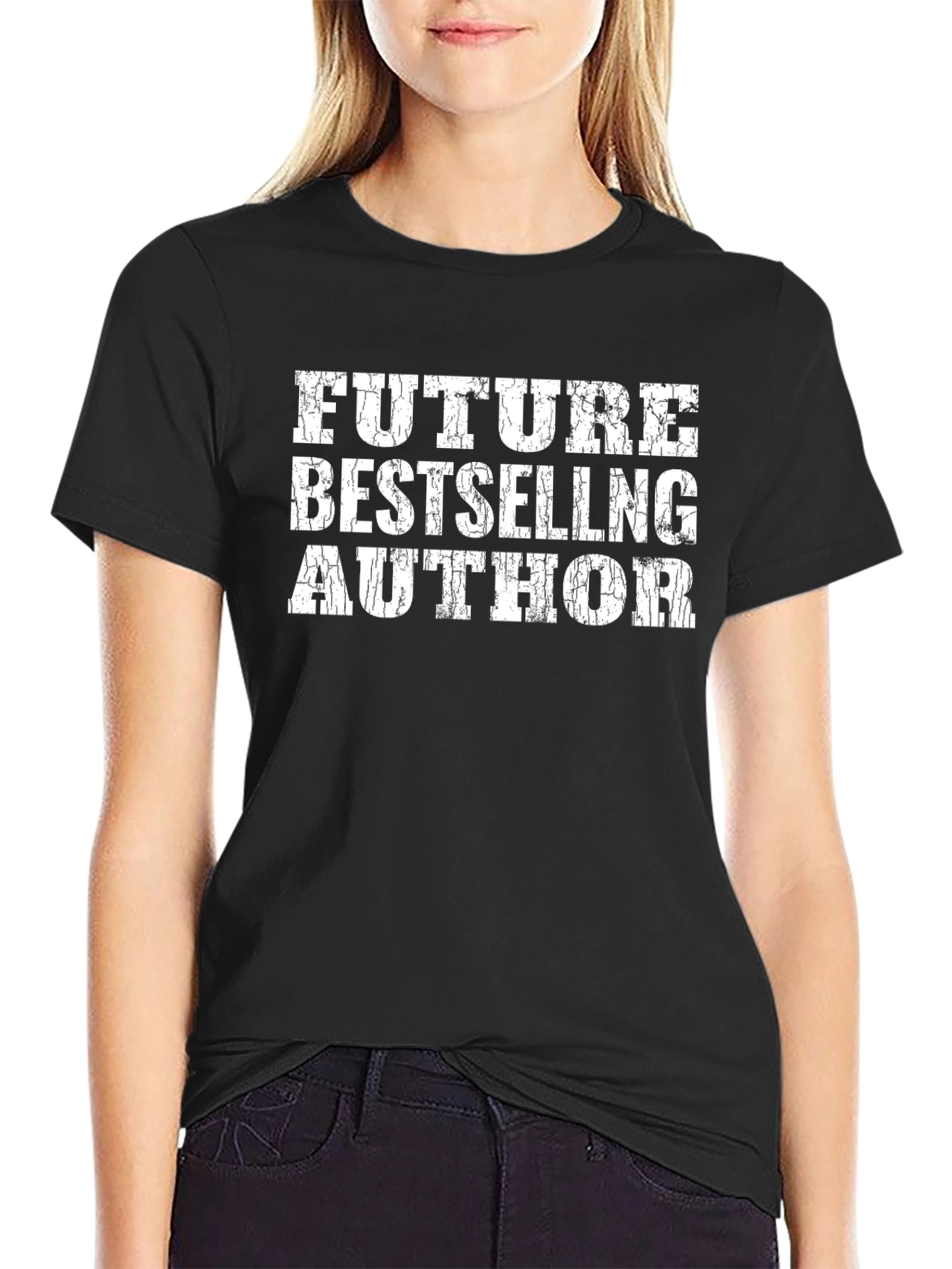 Future Bestselling Author T-Shirt - Black Cotton Tee