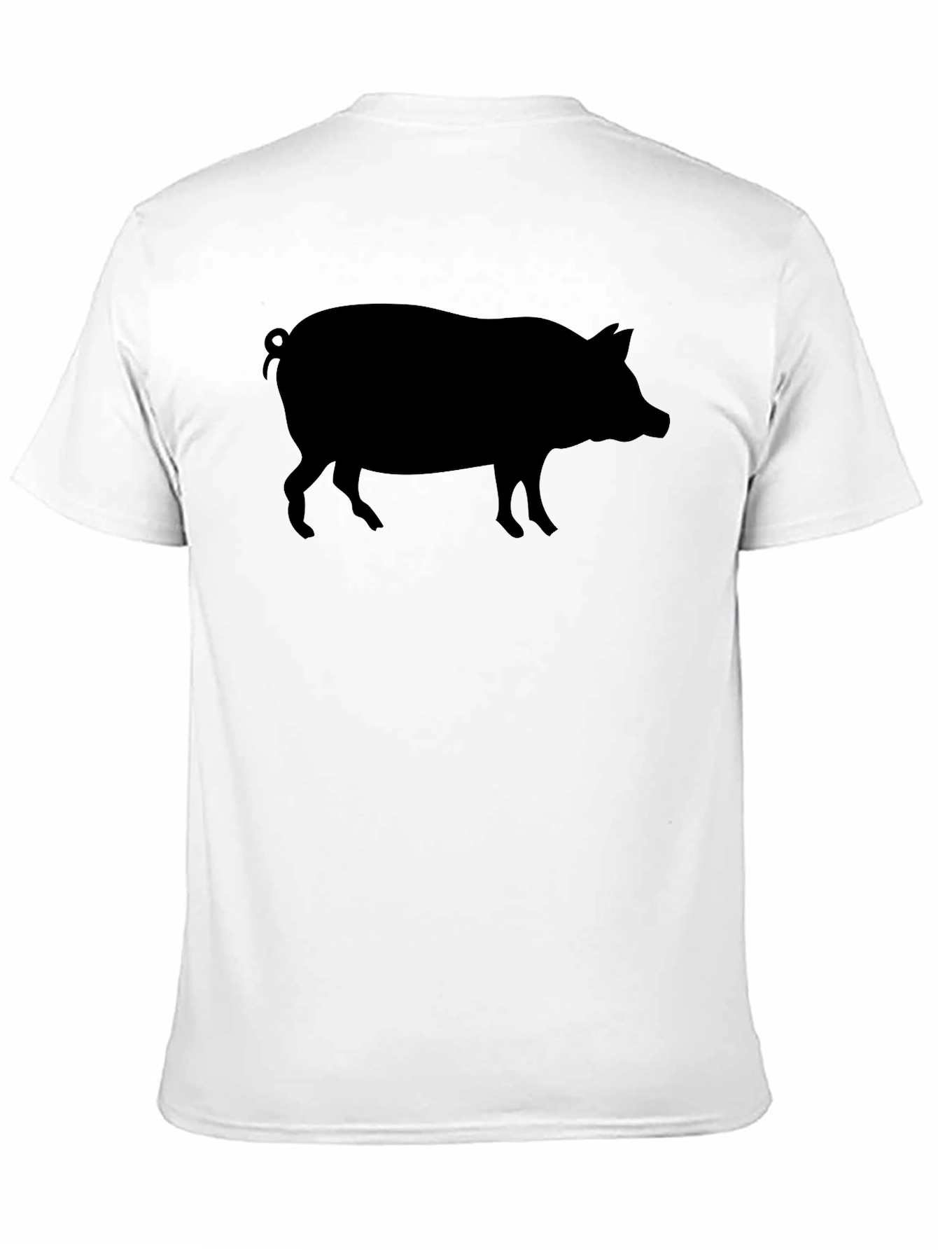 Black Pig Silhouette T-Shirt - Mens Graphic Tee