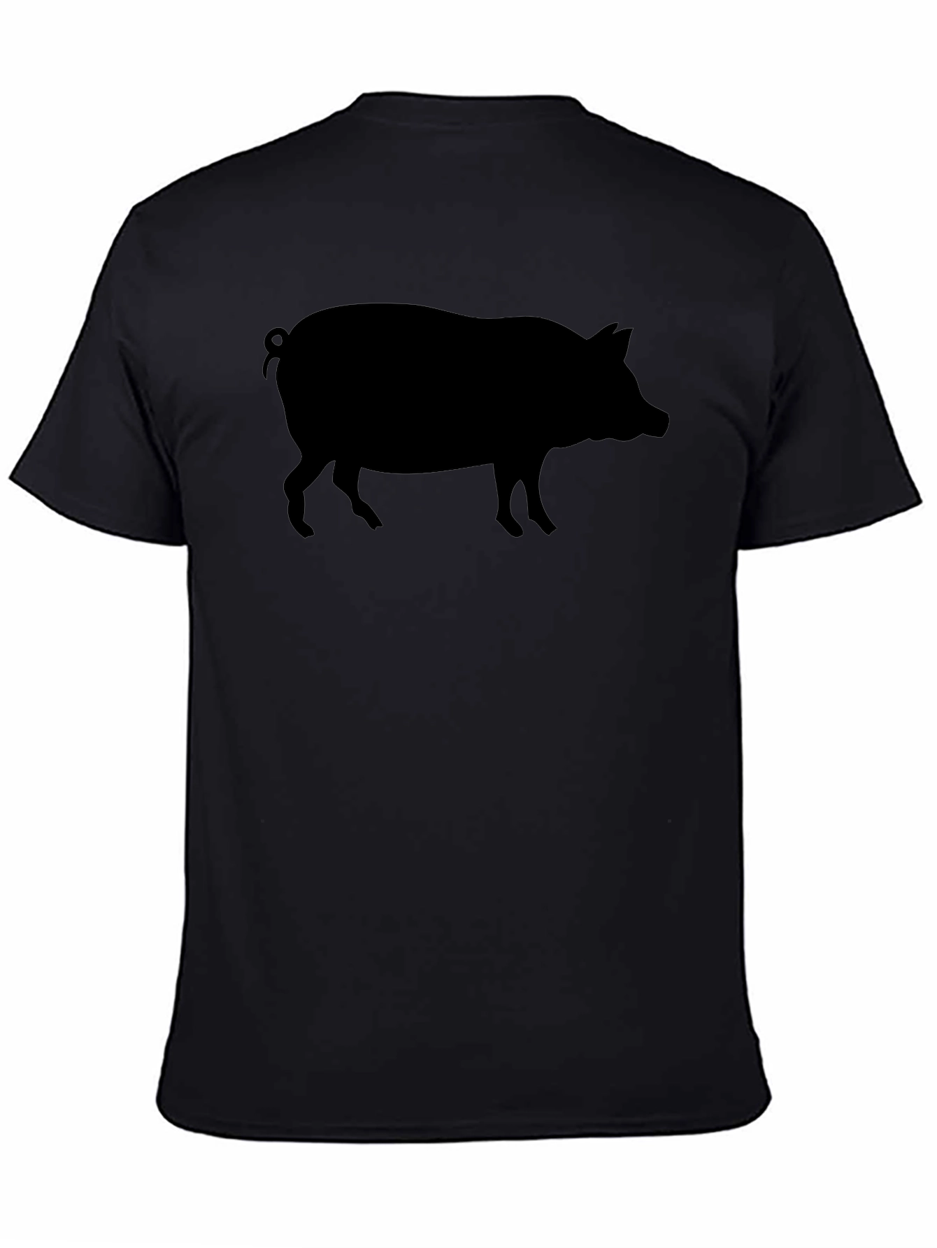Black Pig Silhouette T-Shirt - Mens Graphic Tee