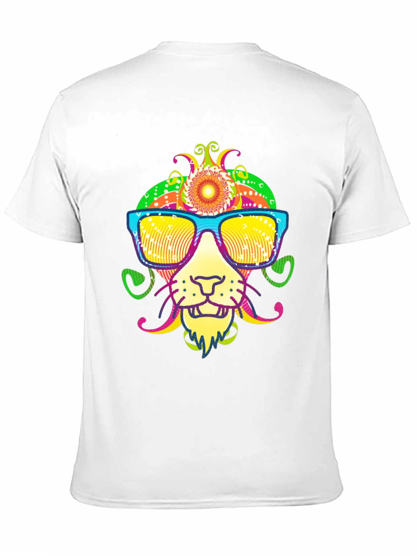 Cool Lion Graphic Tee - Quirky Animal Print
