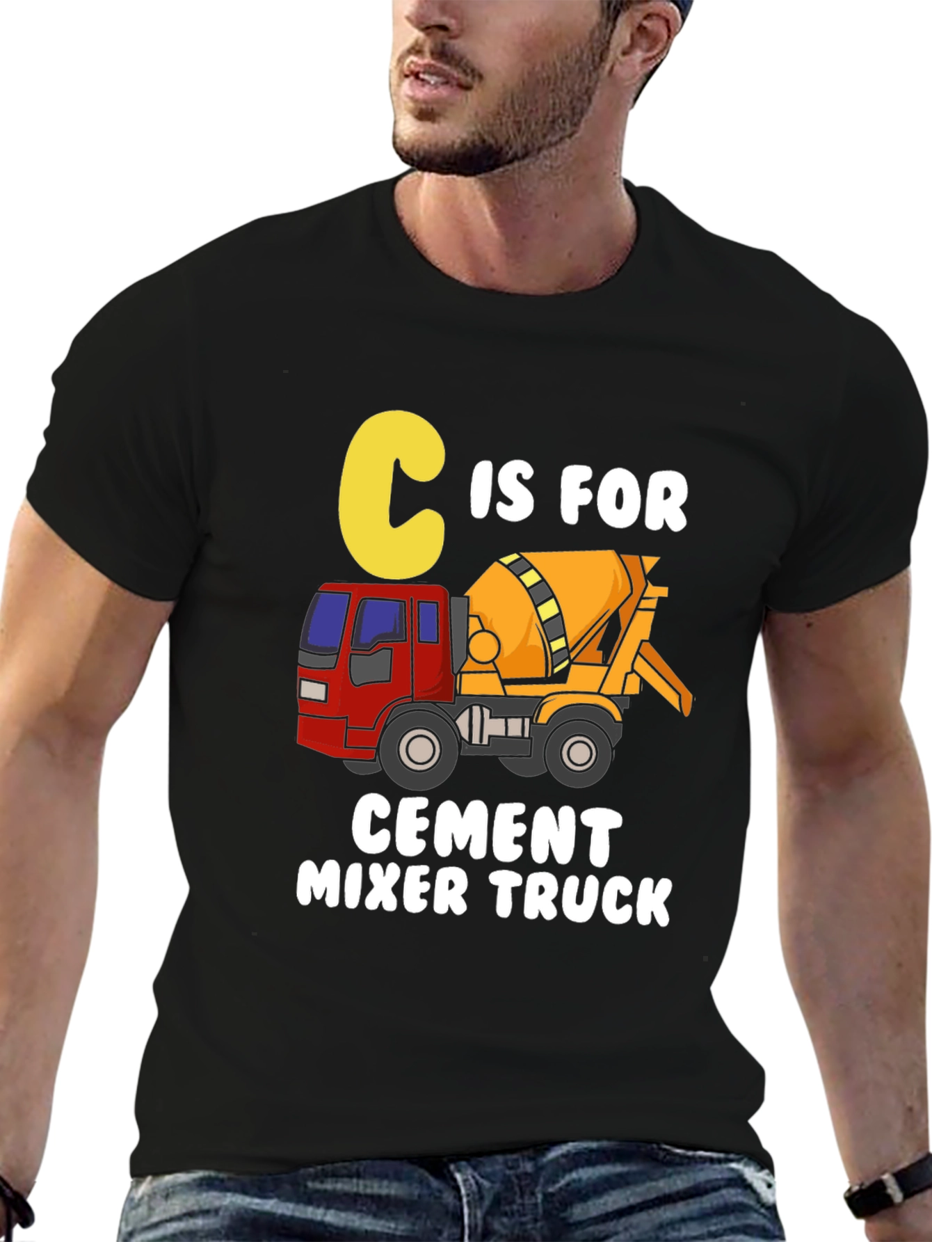 C is for Cement Mixer Truck T-Shirt