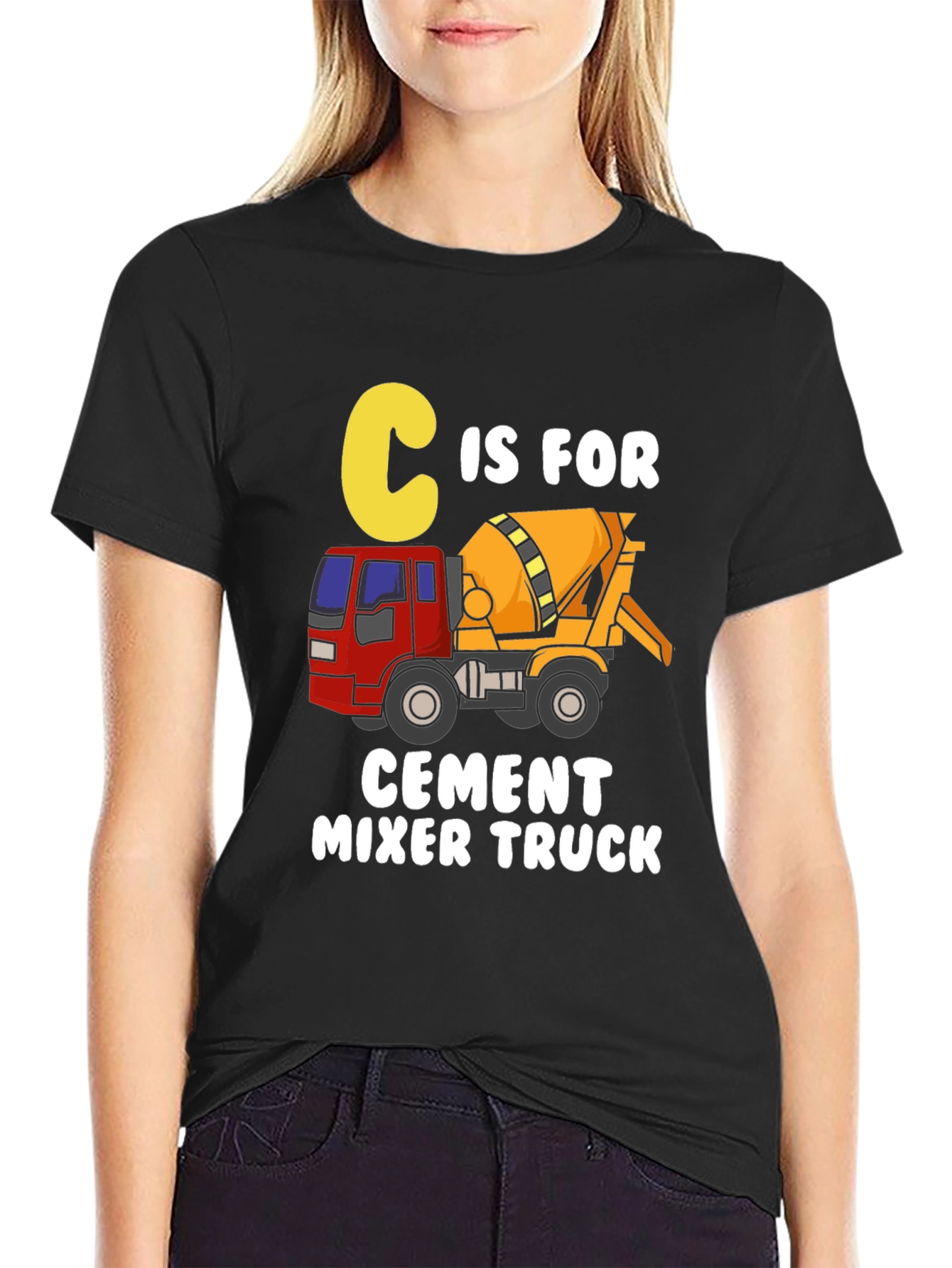 C is for Cement Mixer Truck T-Shirt