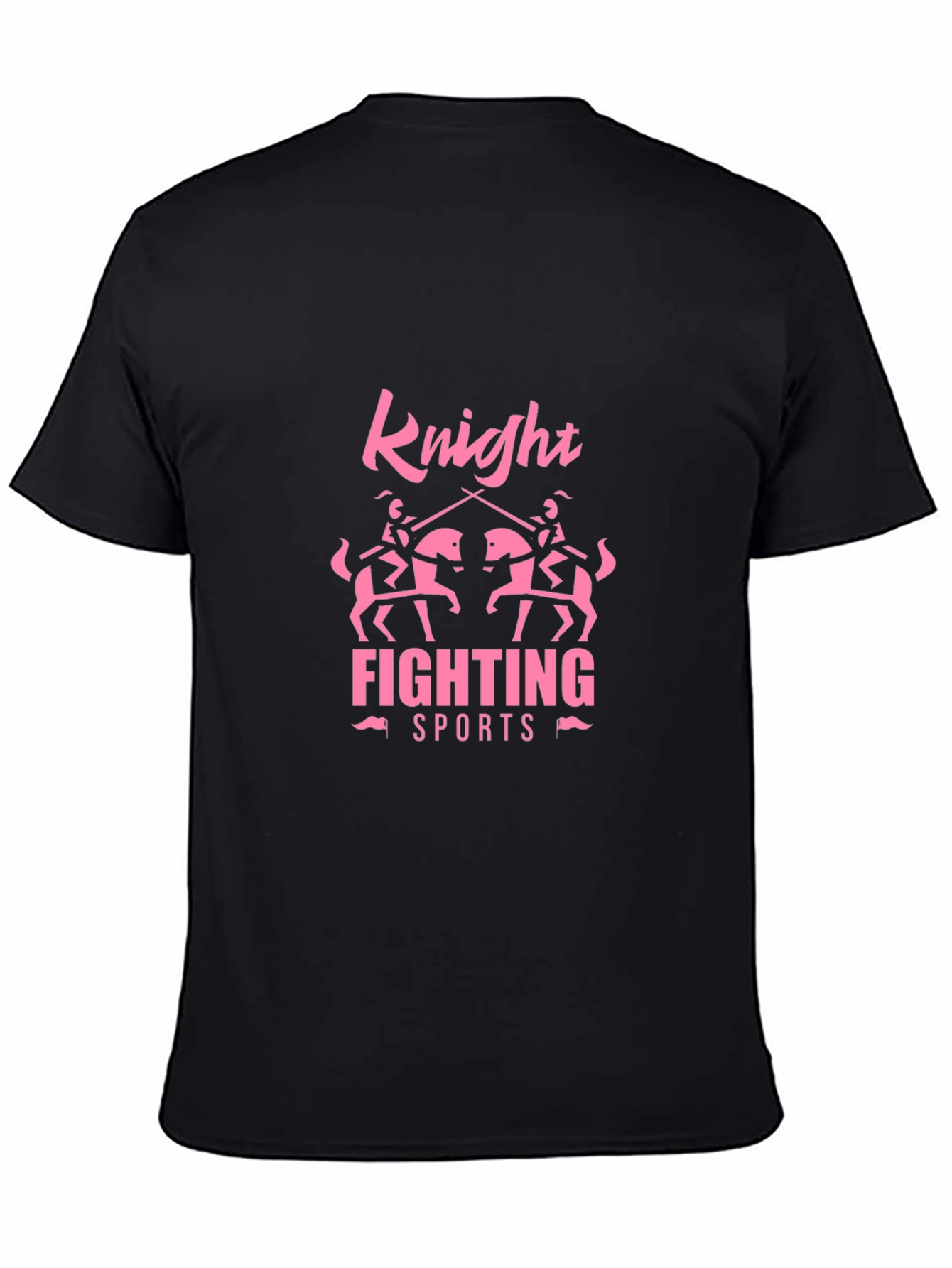 Knight Fighting Sports Black T-Shirt