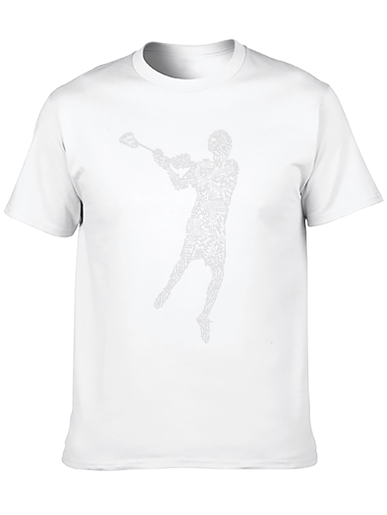 Lacrosse Word Art T-Shirt